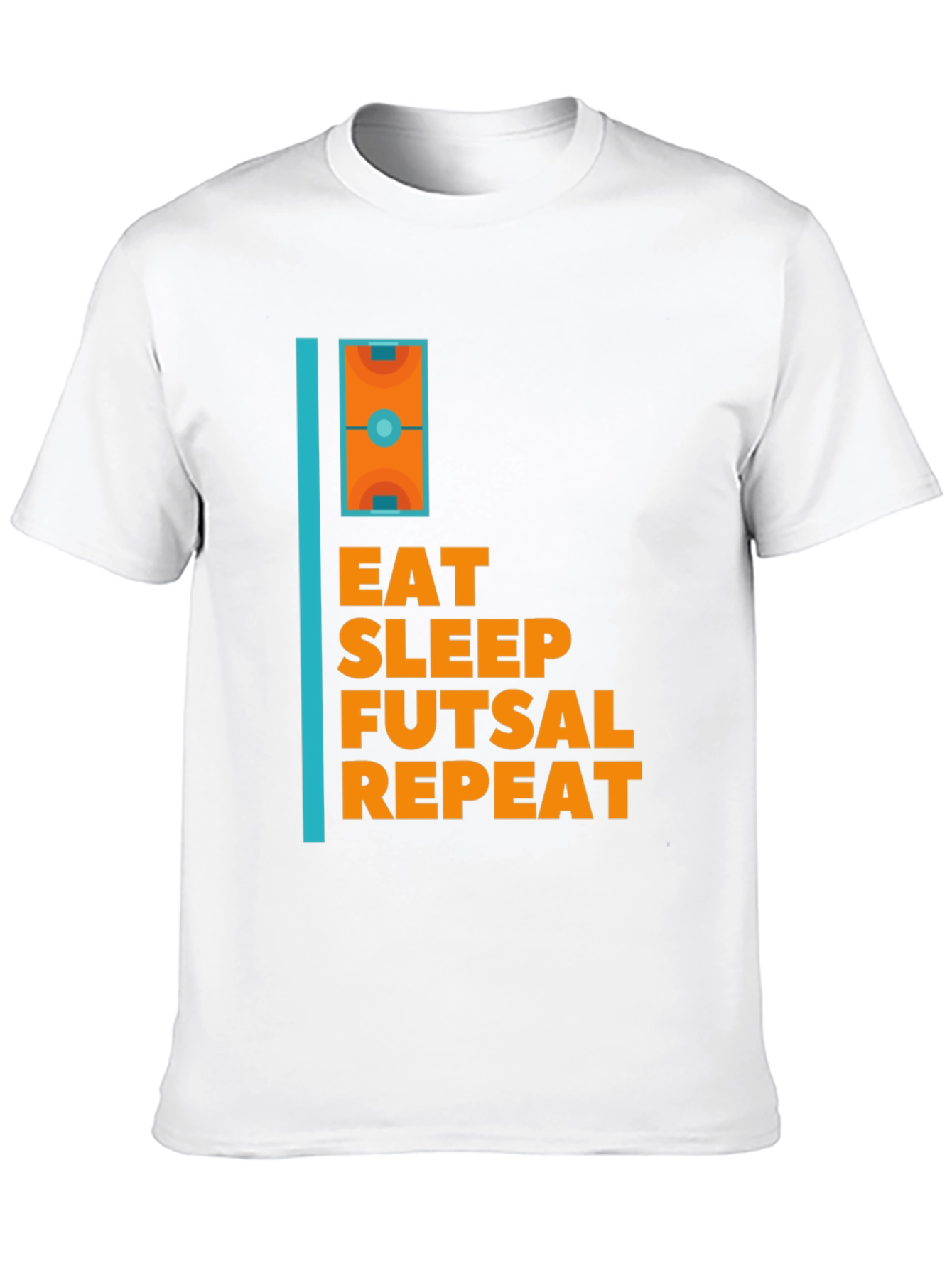 Eat Sleep Futsal Repeat Graphic Tee