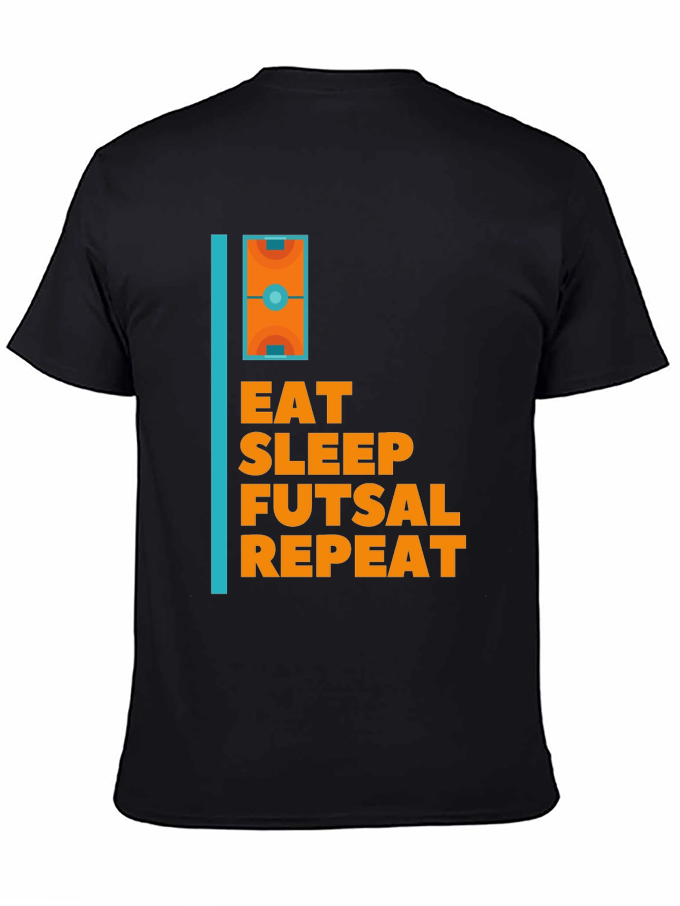 Eat Sleep Futsal Repeat Graphic Tee