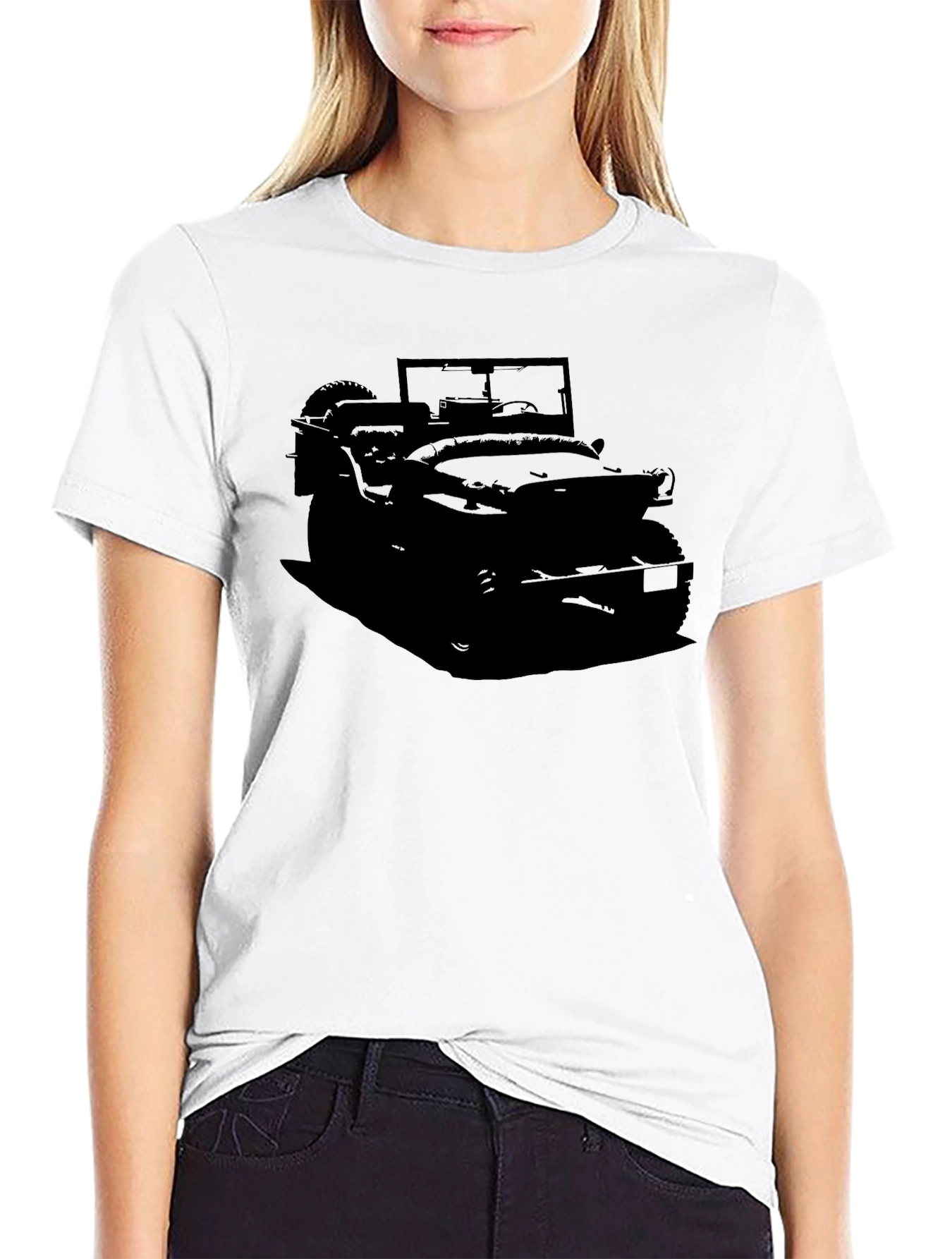 Classic Jeep Silhouette Black T-Shirt