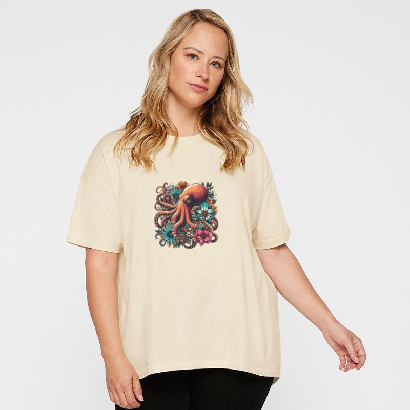 Octopus Floral Delight Nautical Gift Flower Ocean