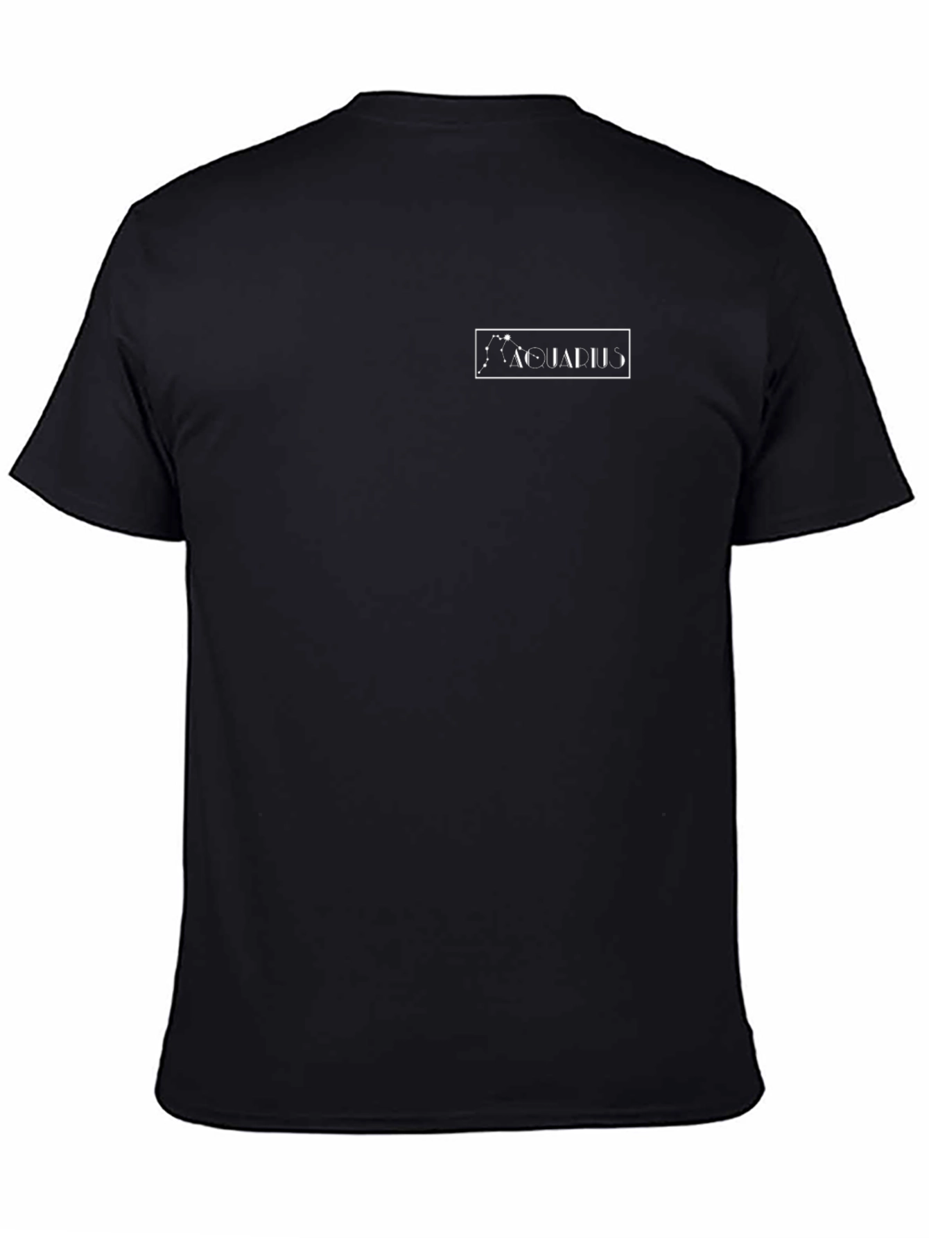 Aquarius Constellation Graphic Tee - Black