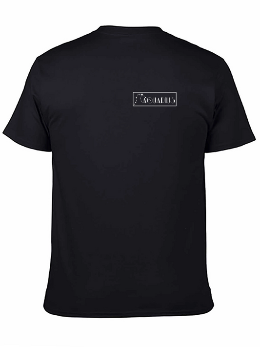 Aquarius Constellation Graphic Tee - Black