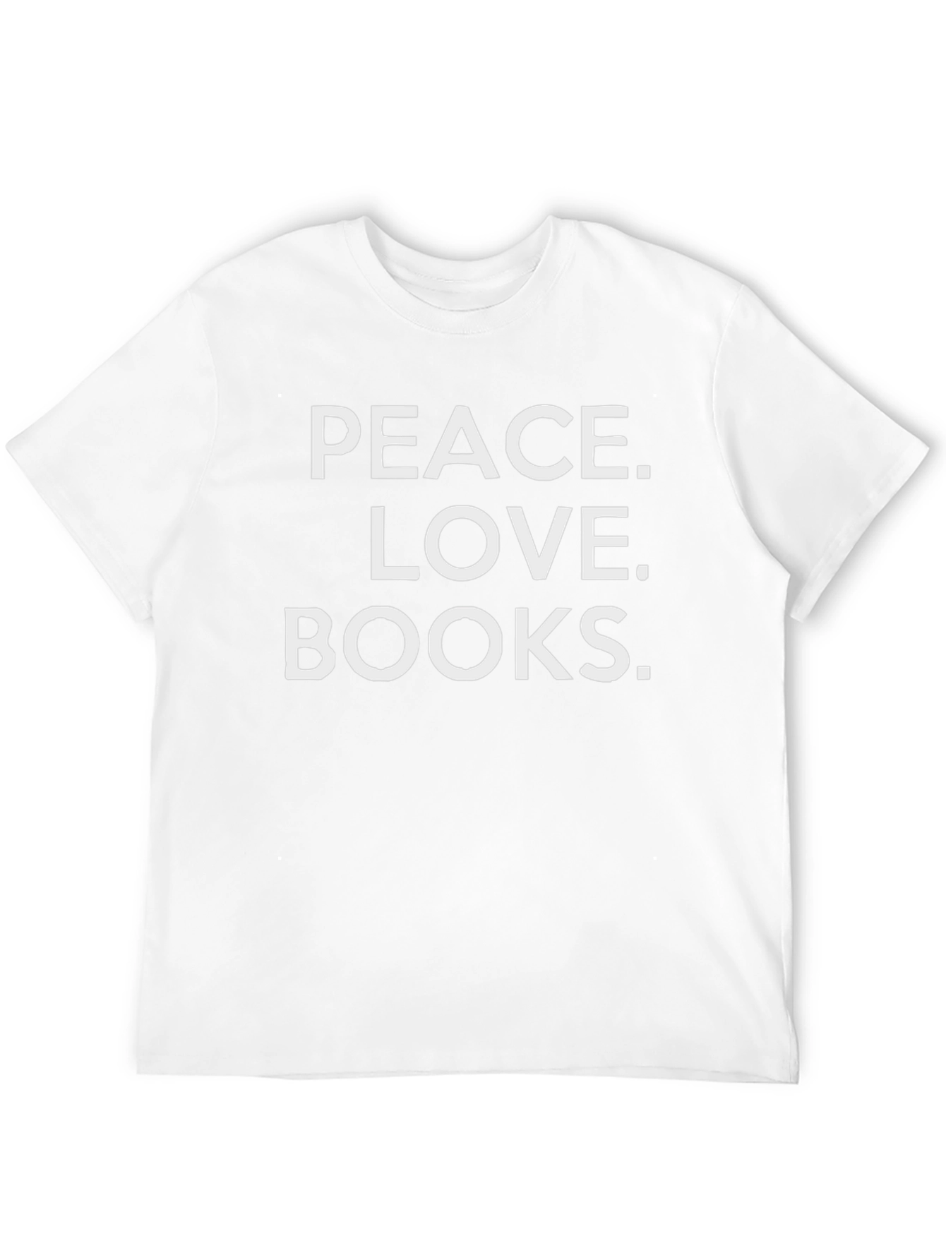 Peace Love Books T-Shirt - Black Graphic Tee