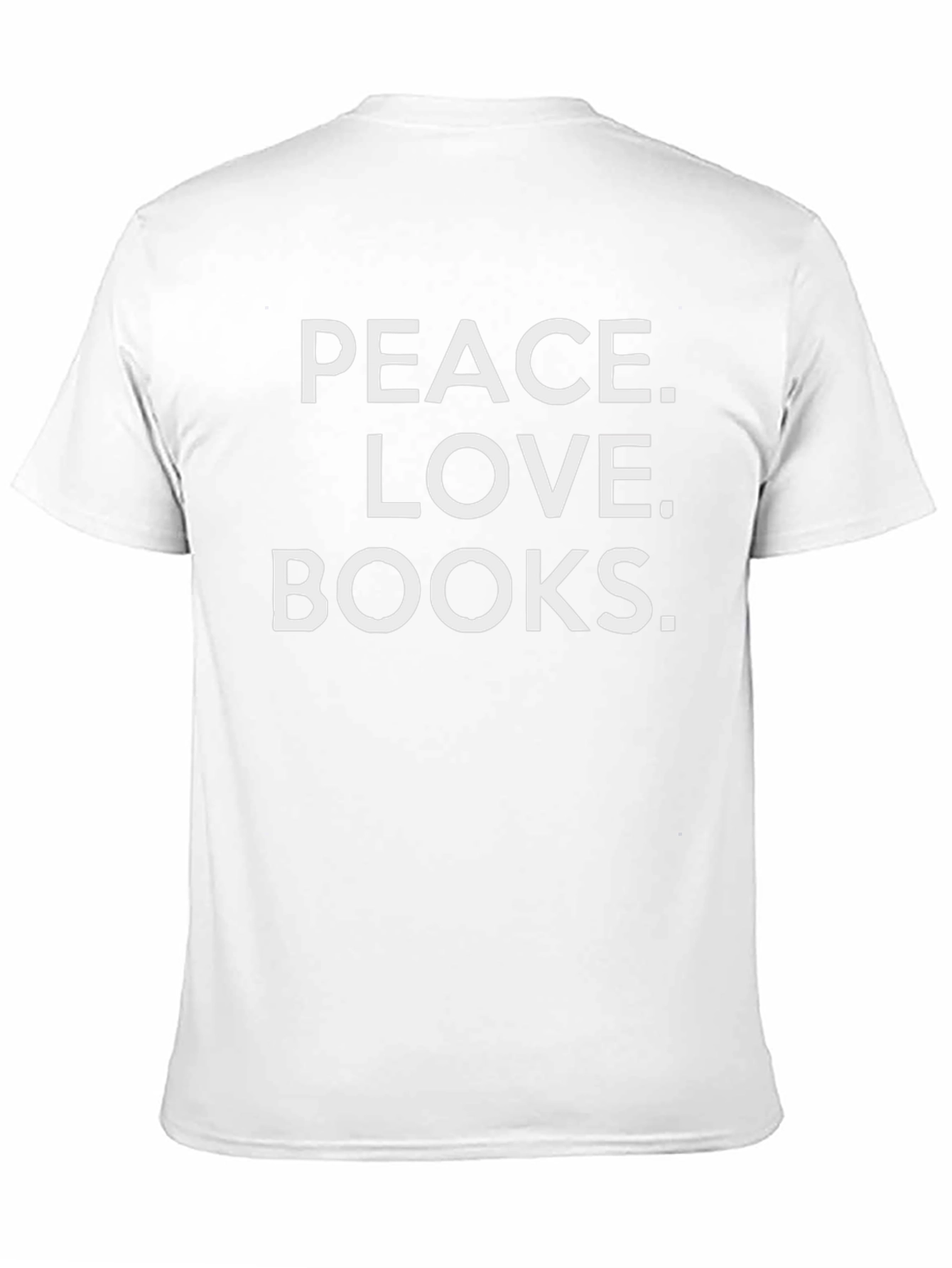 Peace Love Books T-Shirt - Black Graphic Tee
