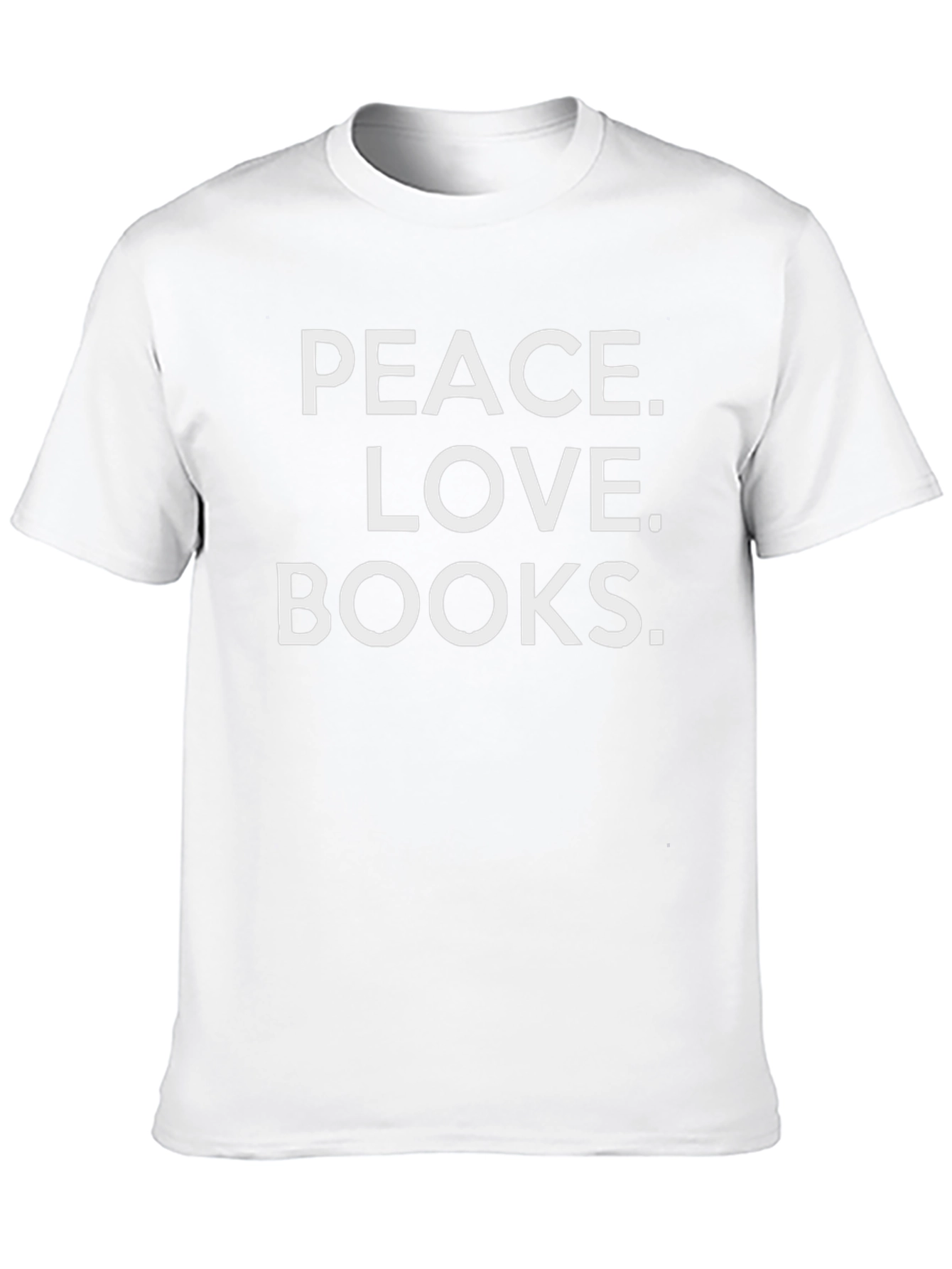 Peace Love Books T-Shirt - Black Graphic Tee