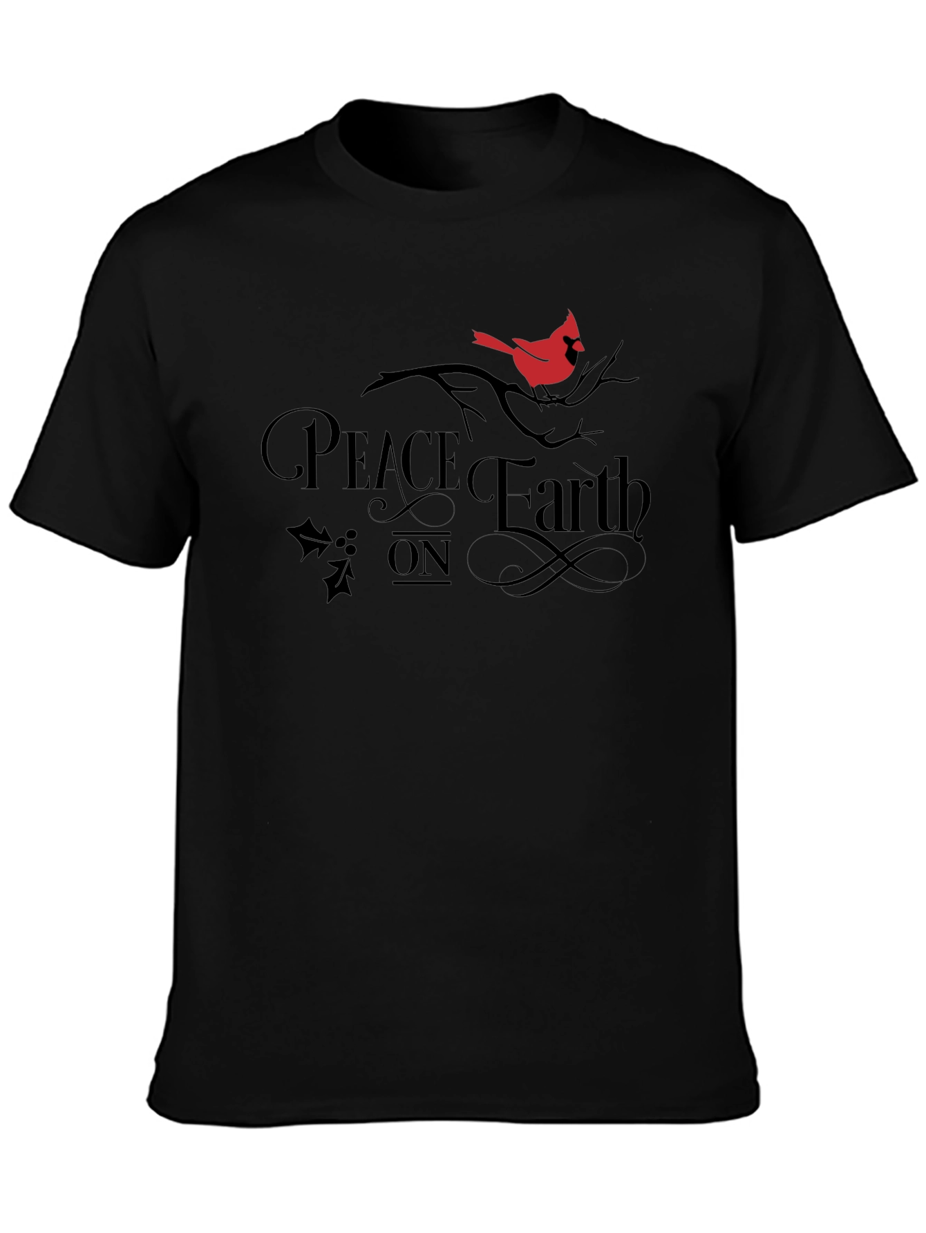 Peace On Earth Cardinal Graphic T-Shirt