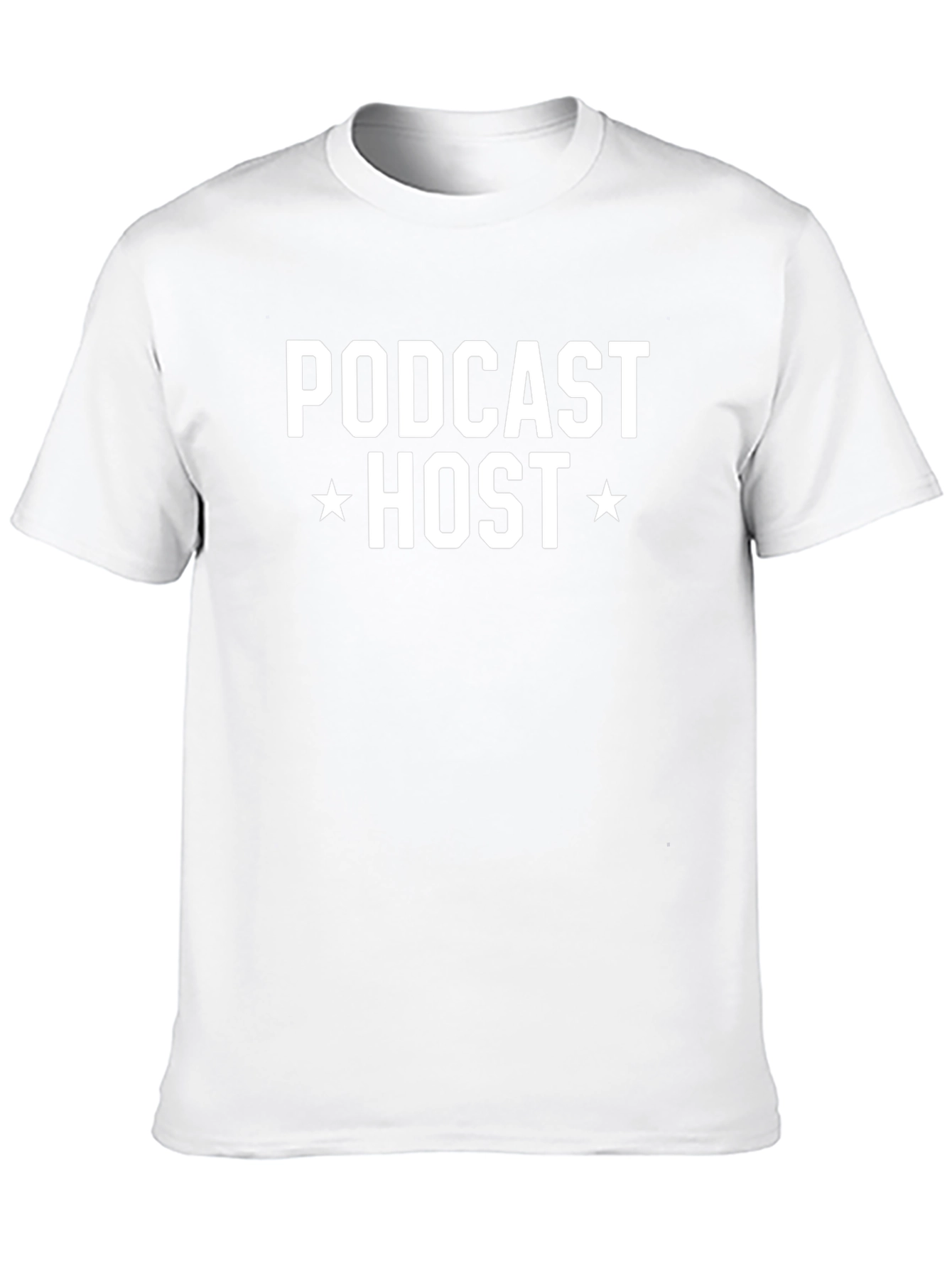 Podcast Host T-Shirt - Black Cotton Tee