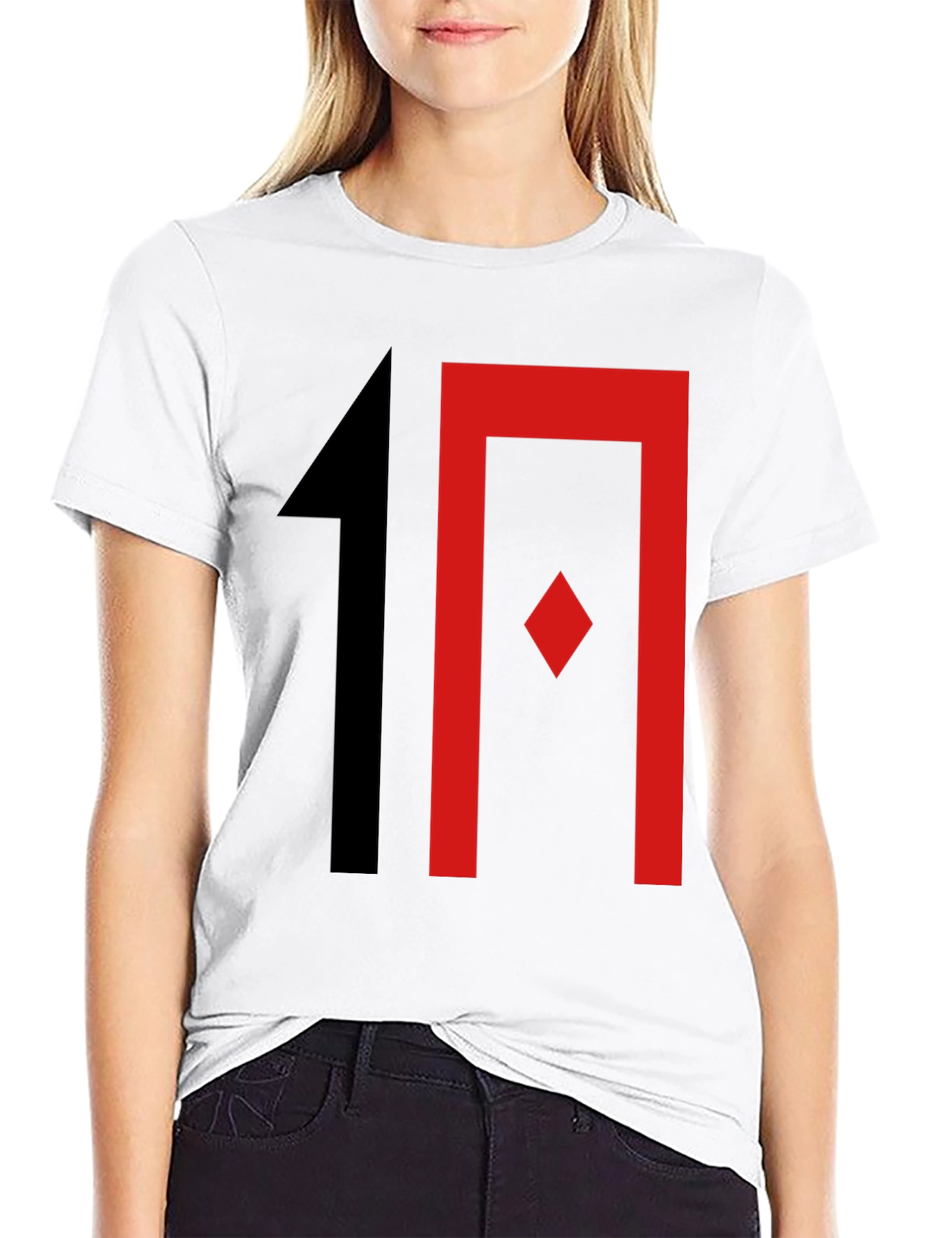 Stylish Graphic Print T-Shirt - Black with Bold Design