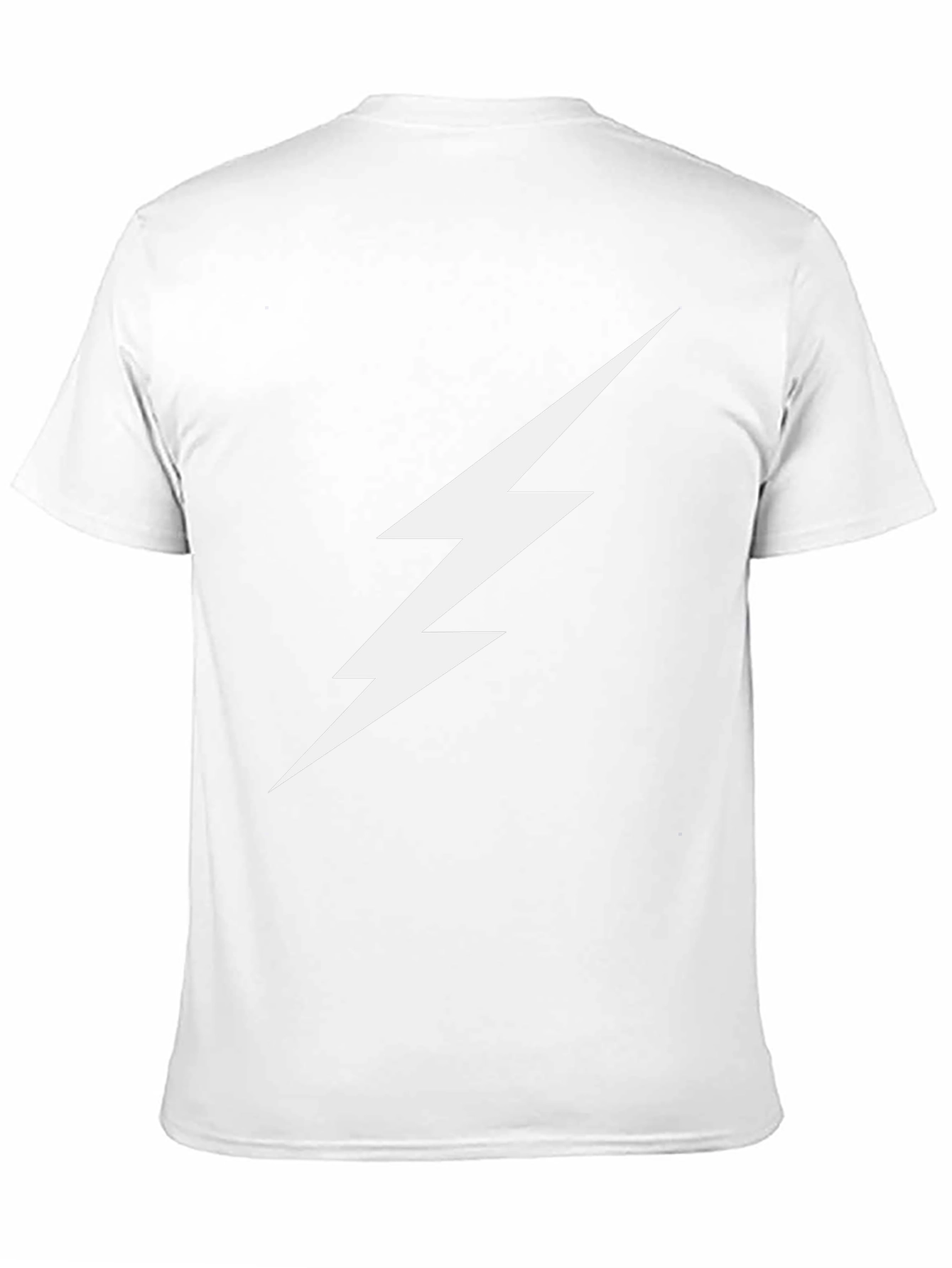 Lightning Bolt Graphic Tee - Black Cotton T-Shirt