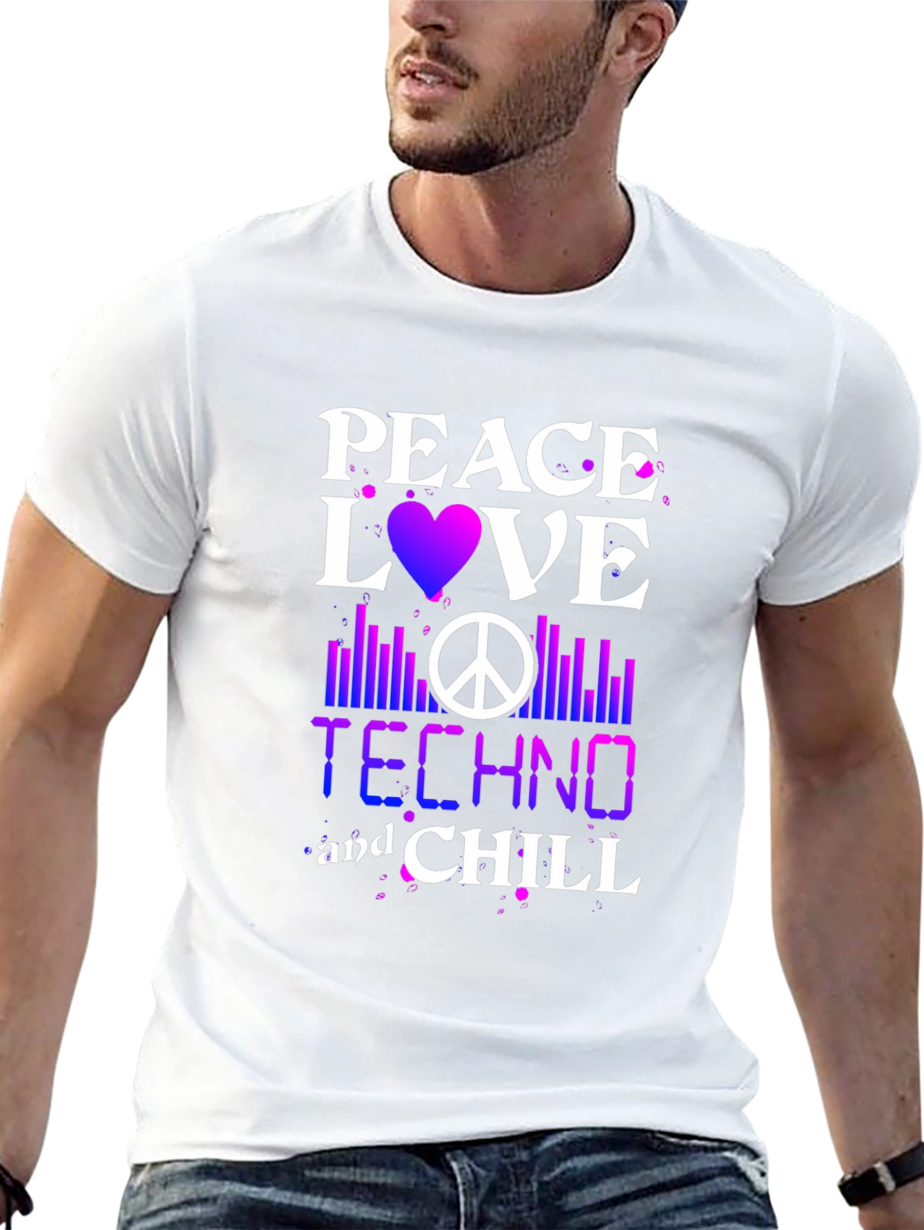 Peace Love Techno Chill T-Shirt