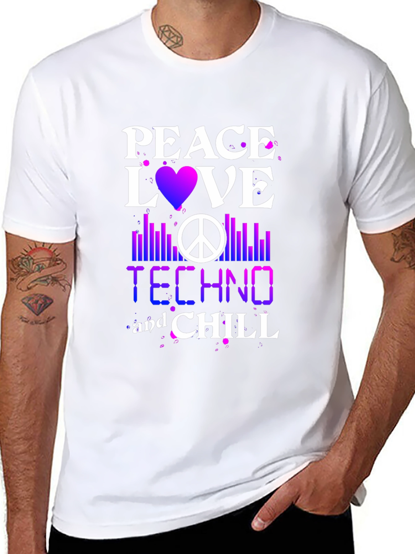 Peace Love Techno Chill T-Shirt
