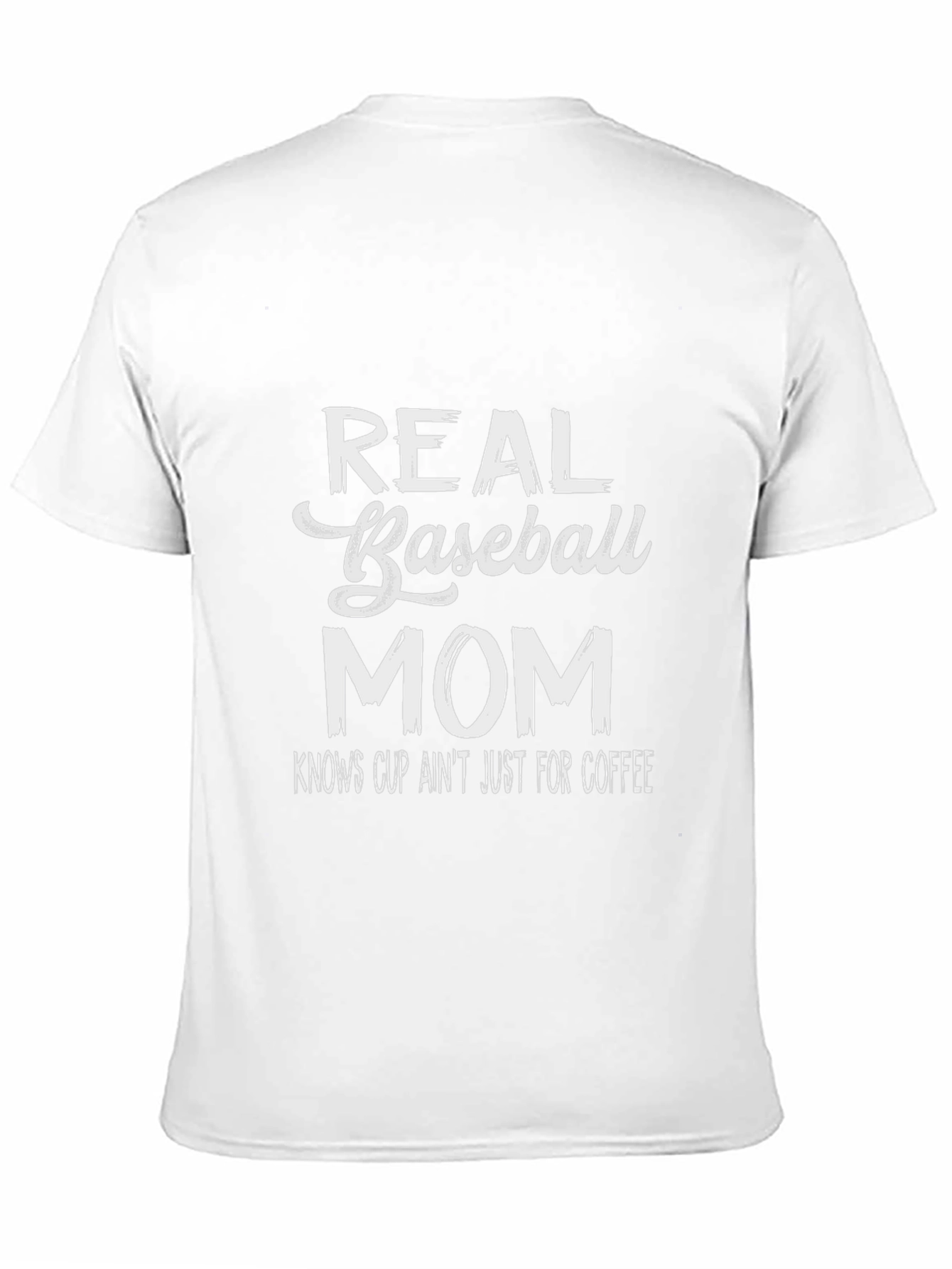 Real Baseball Mom T-Shirt Funny Graphic Tee