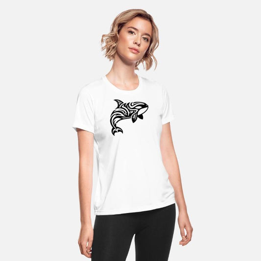 Orca Tribal Tattoo Style Jumps Out Of The Water