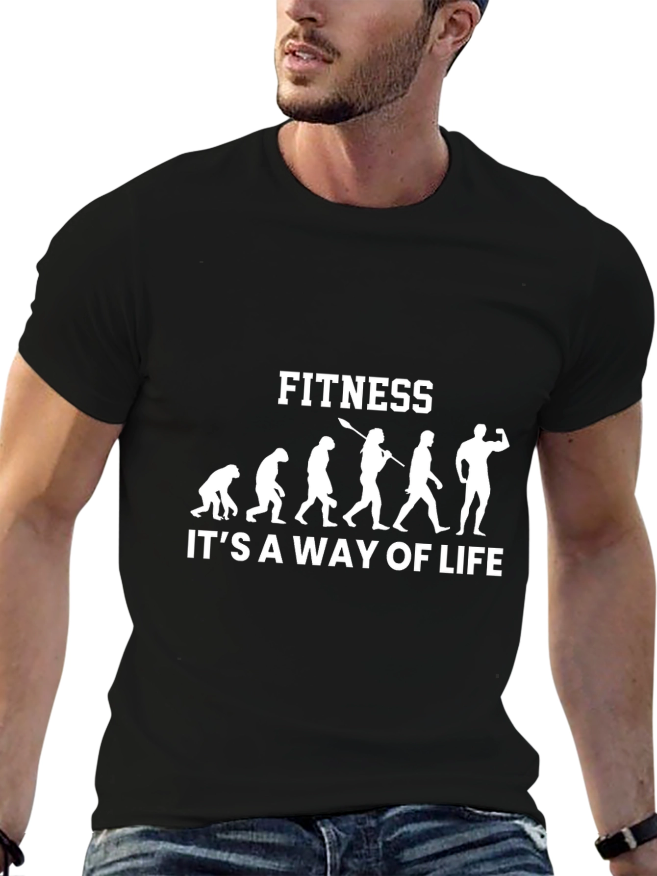 Fitness Evolution Black T-Shirt