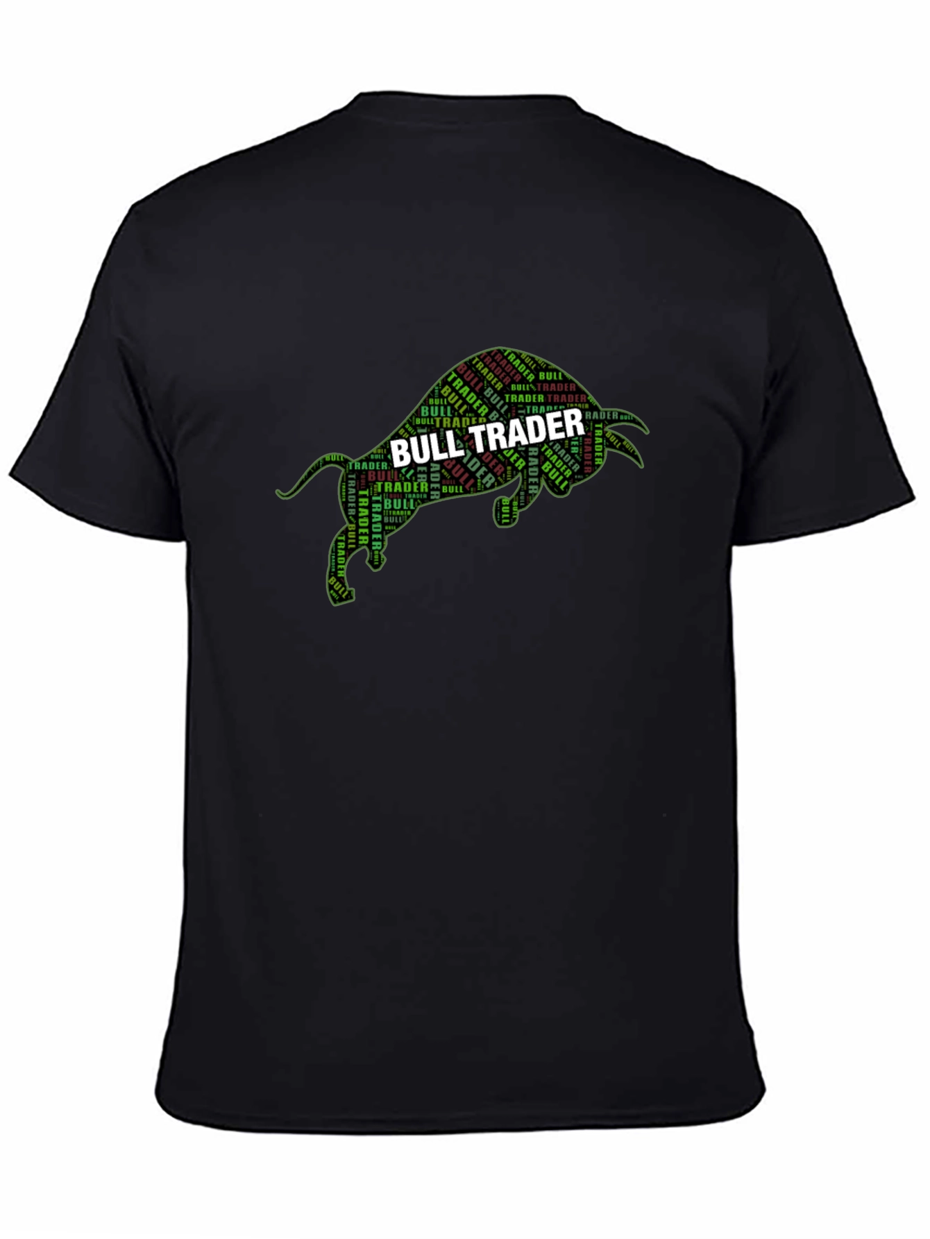 Bull Trader Graphic Tee - Black Crewneck