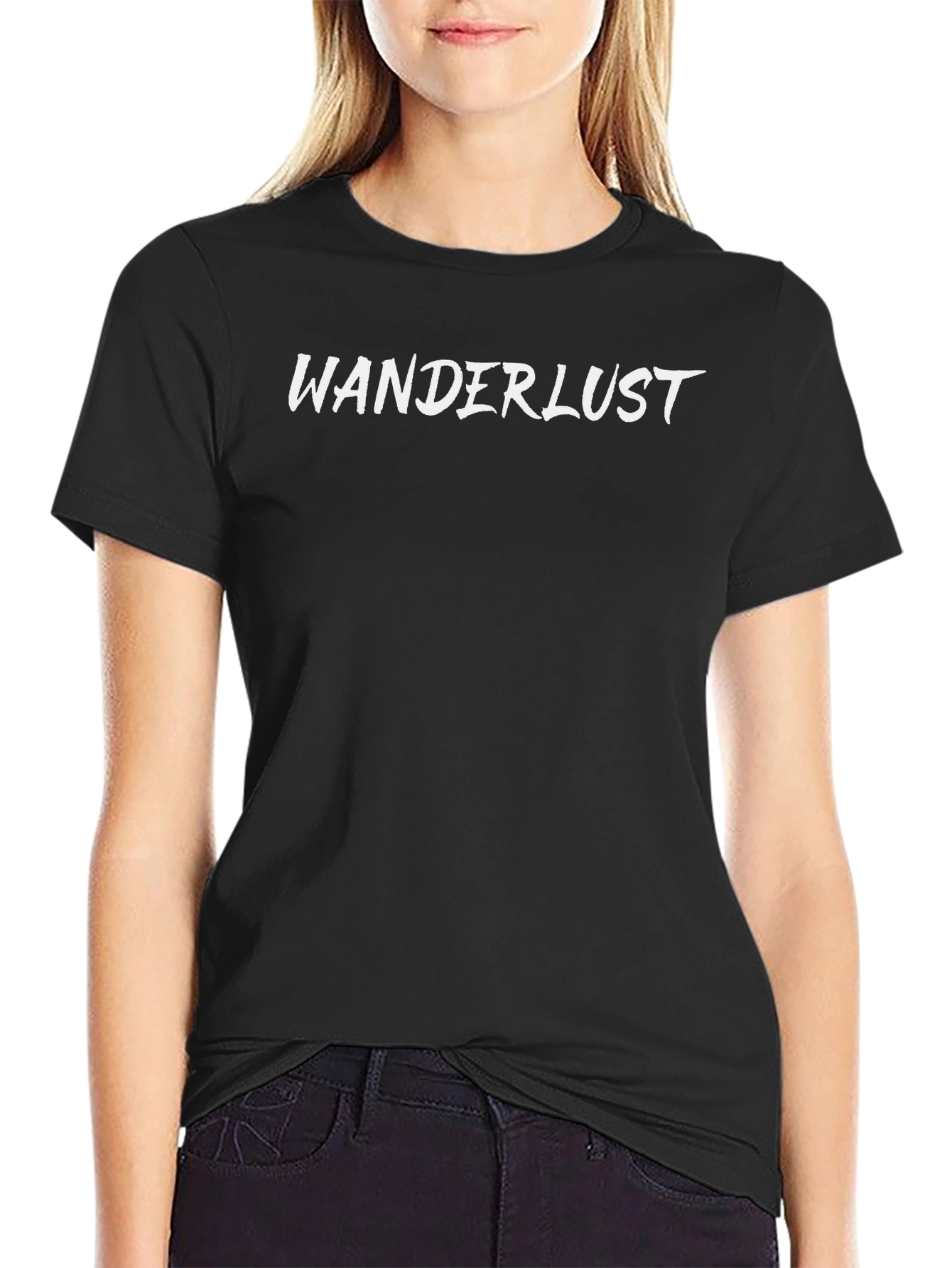 Wanderlust Black T-Shirt