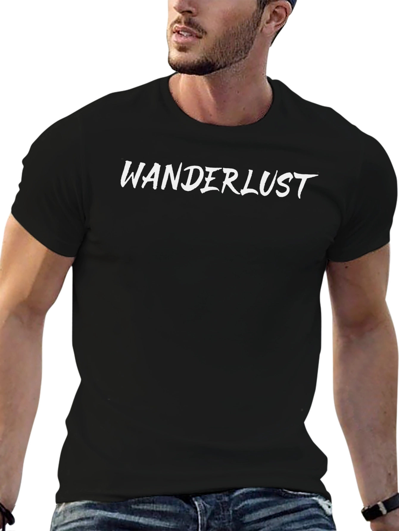 Wanderlust Black T-Shirt