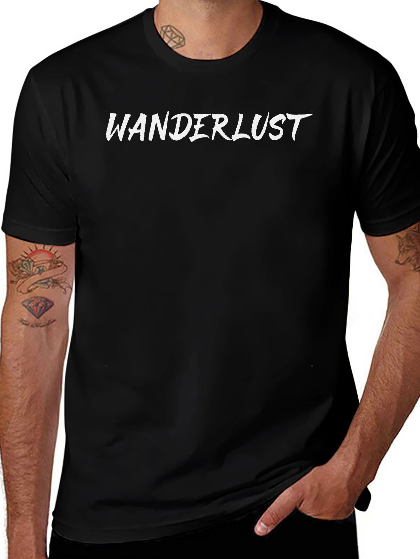 Wanderlust Black T-Shirt