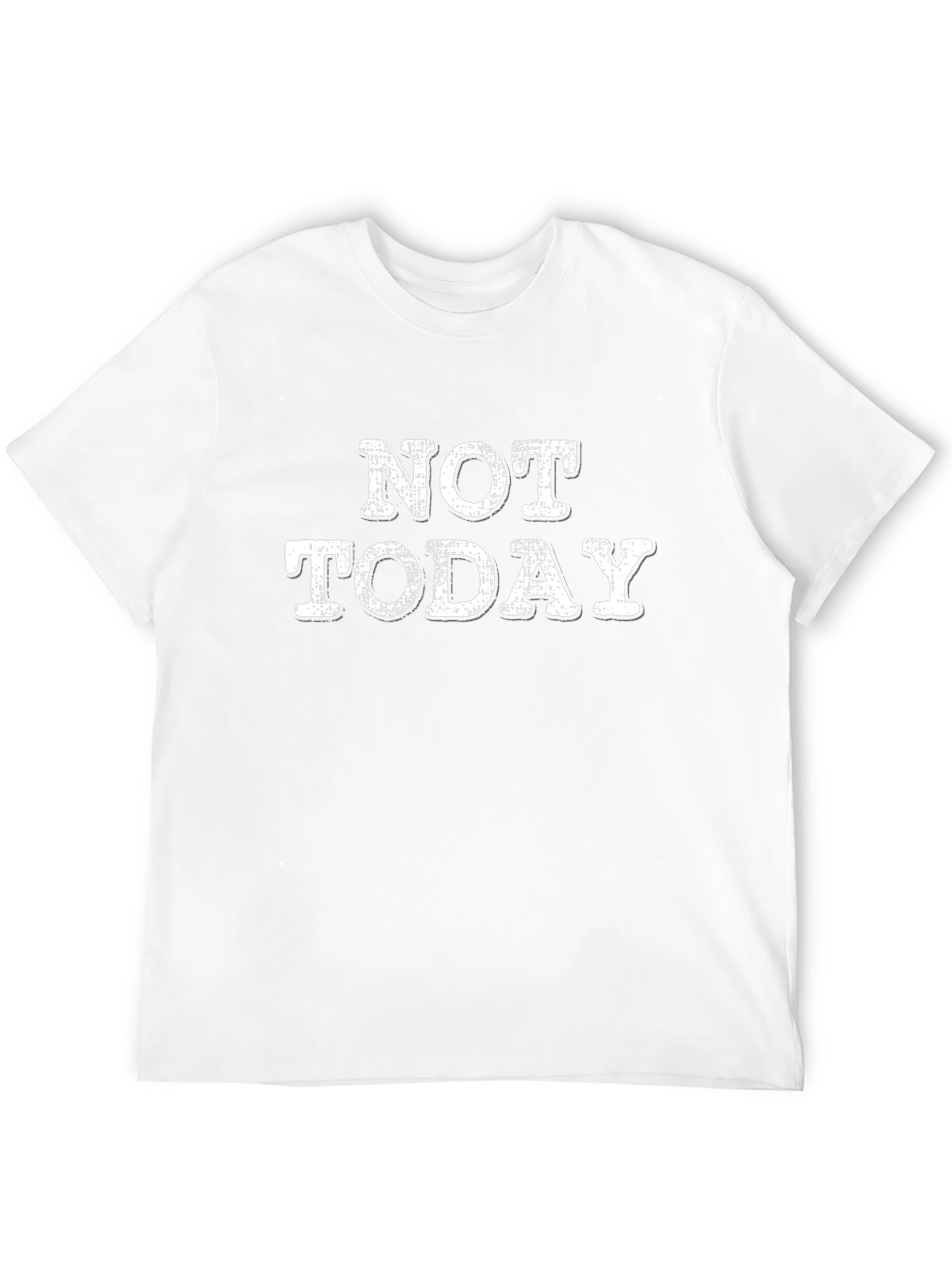 Not Today Graphic Tee - Black Cotton T-Shirt
