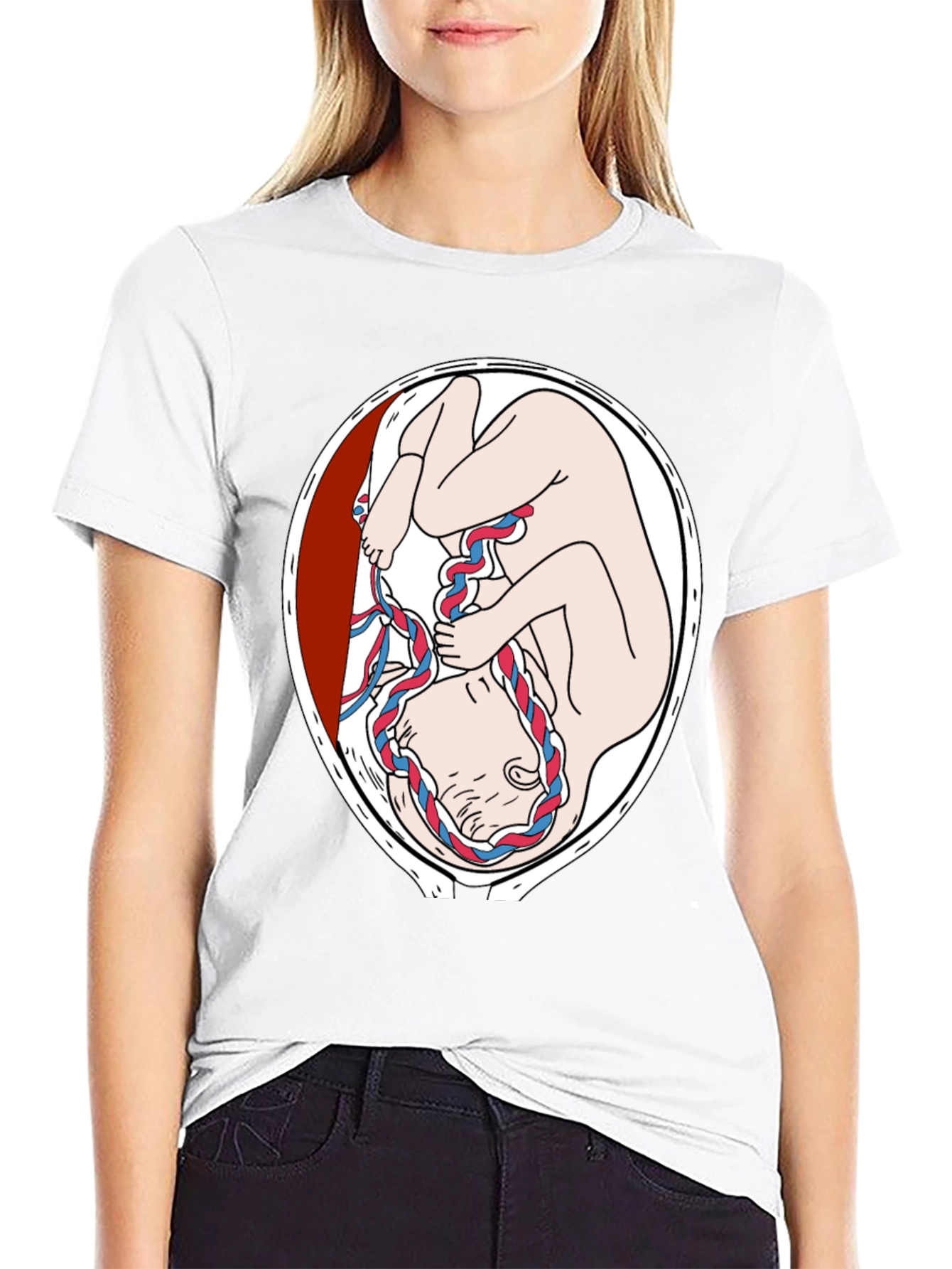 Fetus Graphic Print Black T-Shirt
