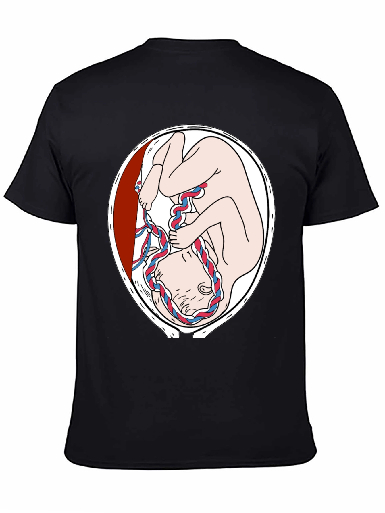 Fetus Graphic Print Black T-Shirt