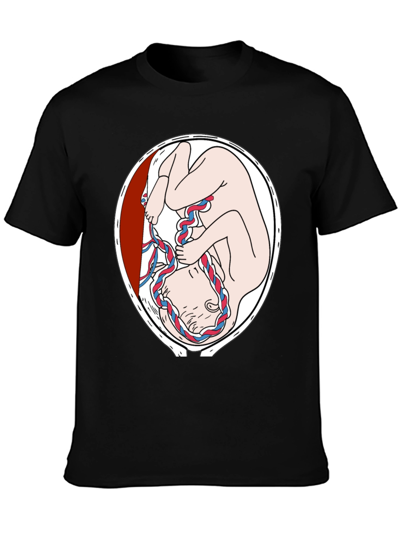 Fetus Graphic Print Black T-Shirt