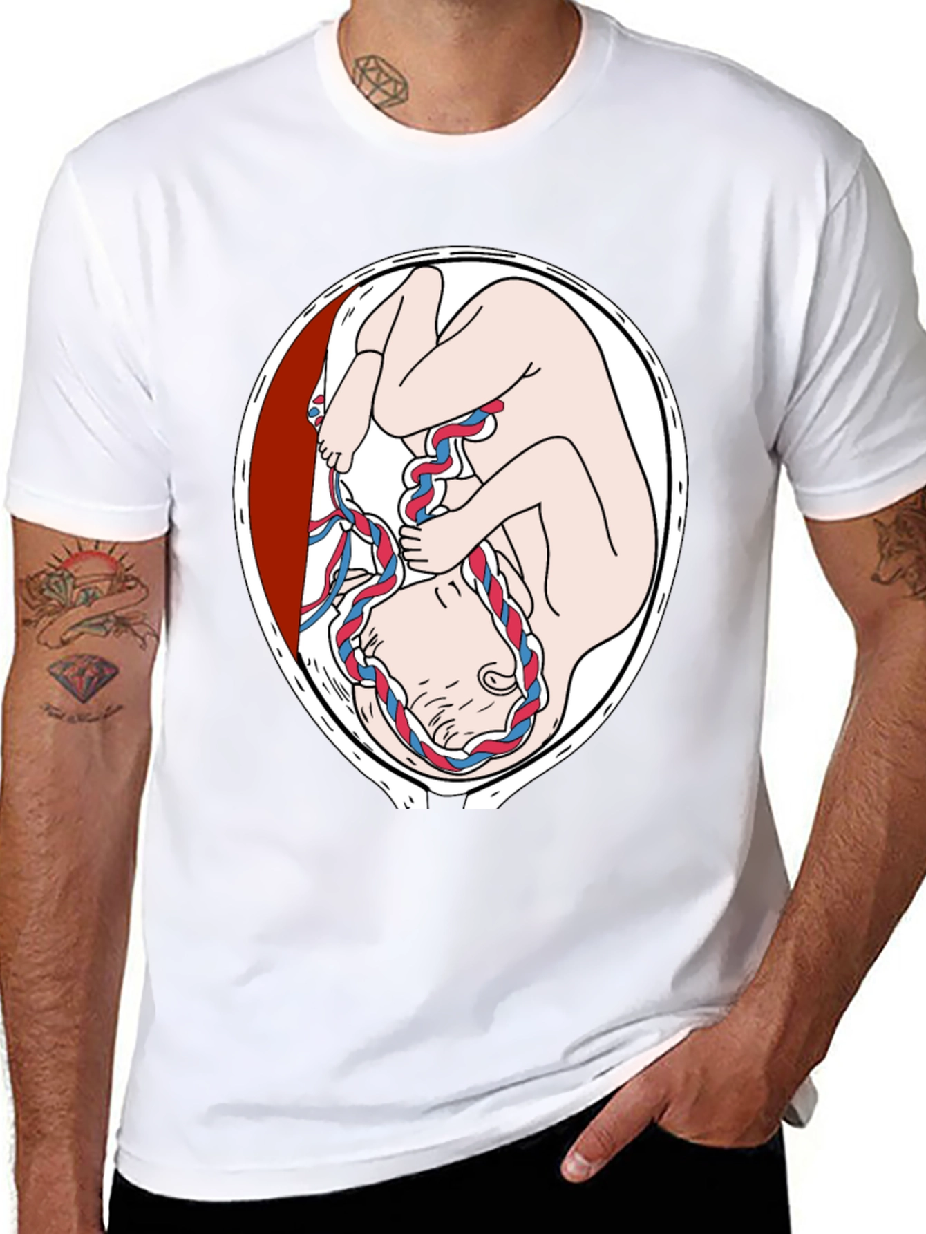 Fetus Graphic Print Black T-Shirt