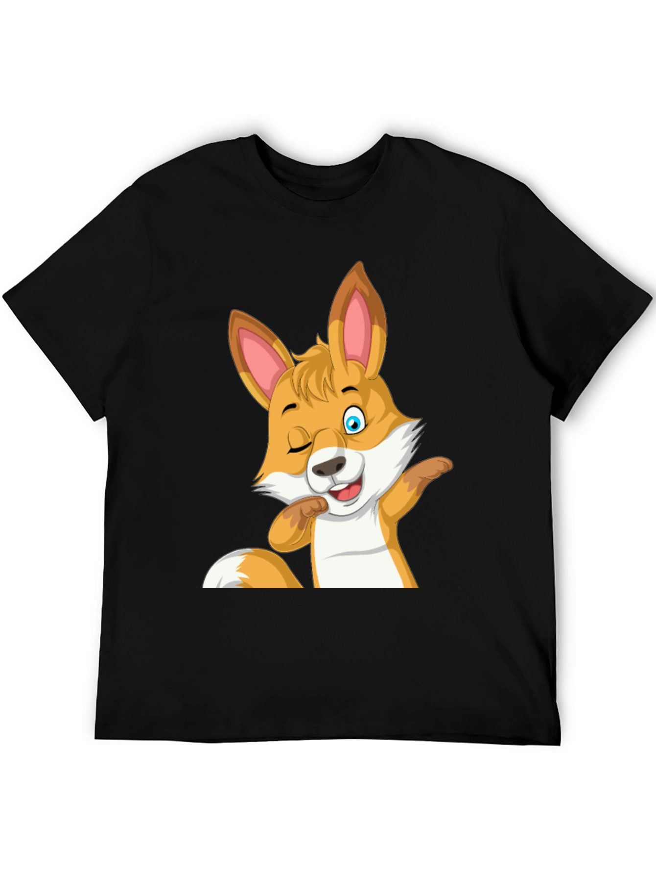 Funny Fox Wink Graphic T-Shirt