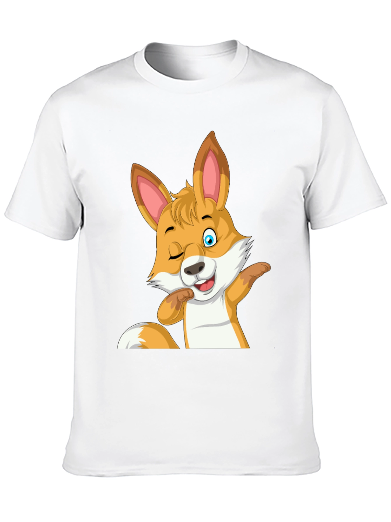 Funny Fox Wink Graphic T-Shirt