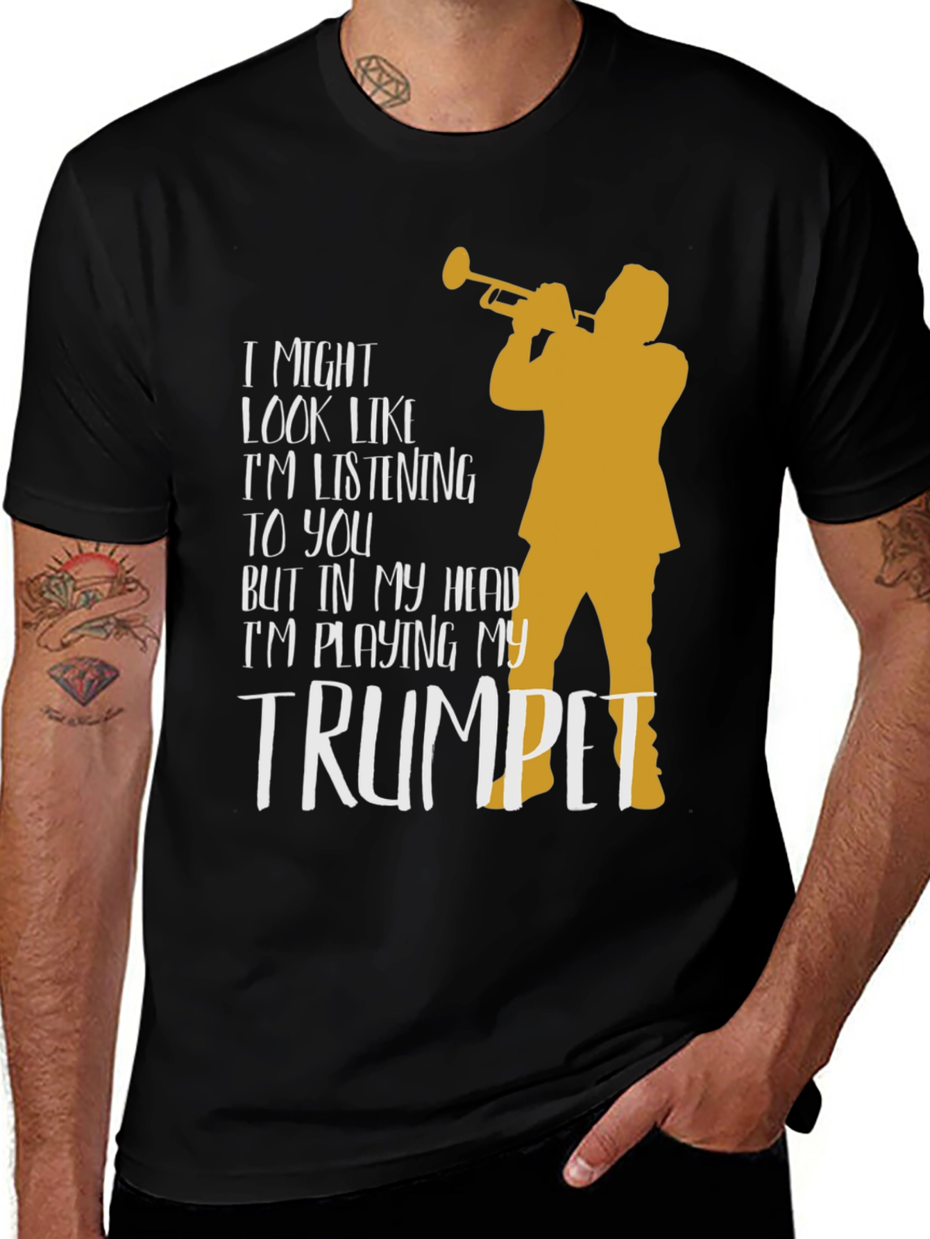 Trumpet Player T-Shirt: Im Playing My Trumpet!