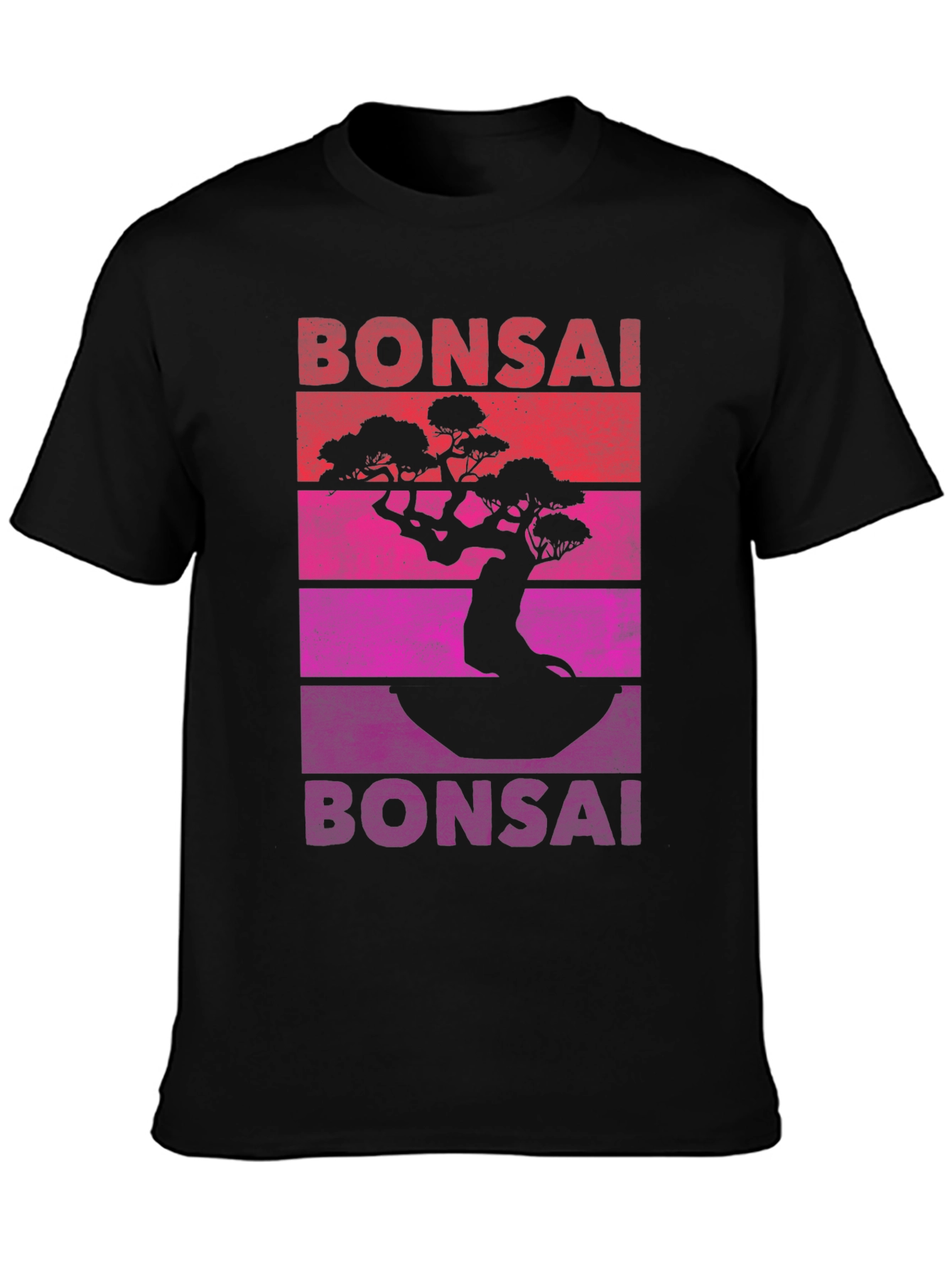 Bonsai Tree Retro T-Shirt - Unique Graphic Tee