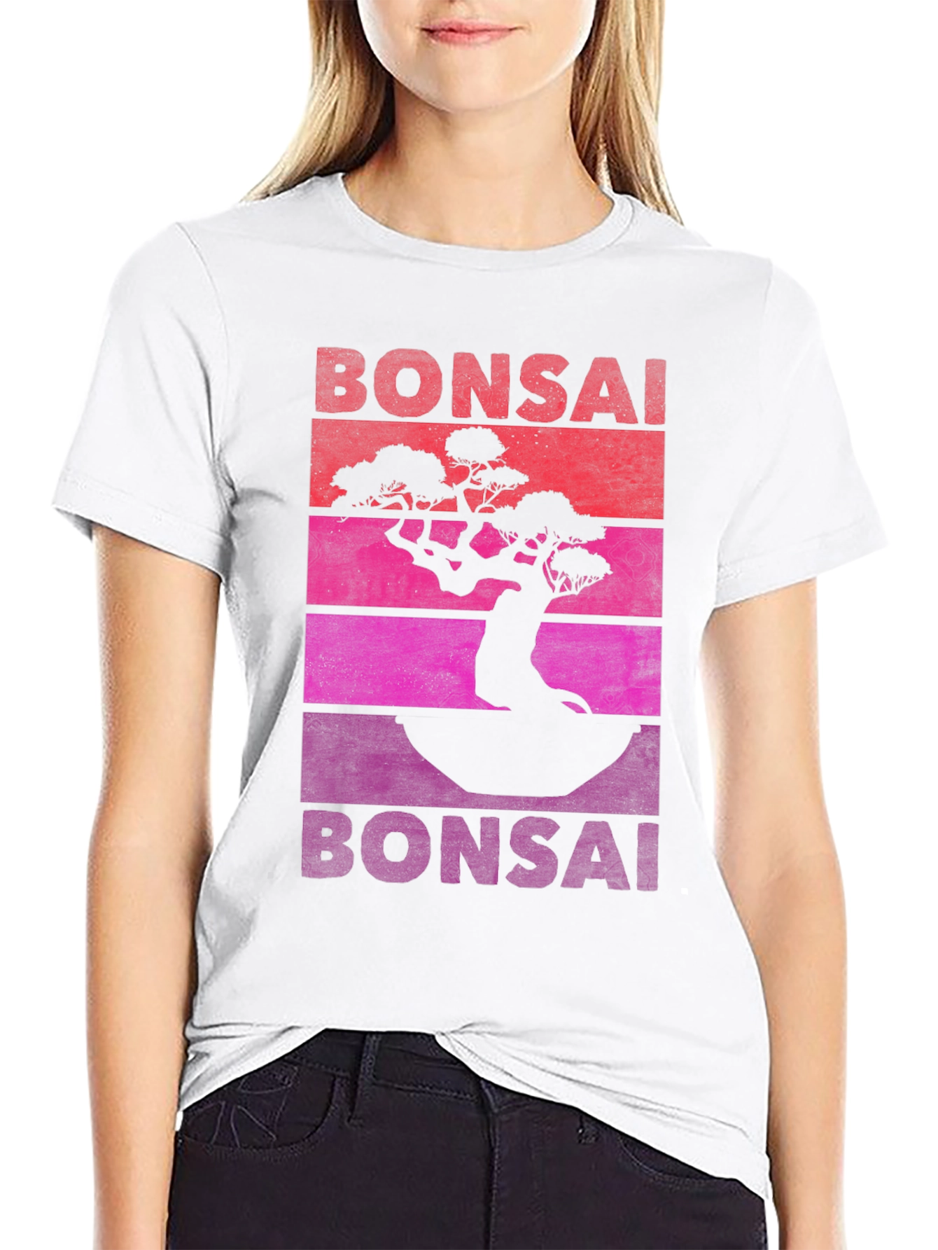 Bonsai Tree Retro T-Shirt - Unique Graphic Tee
