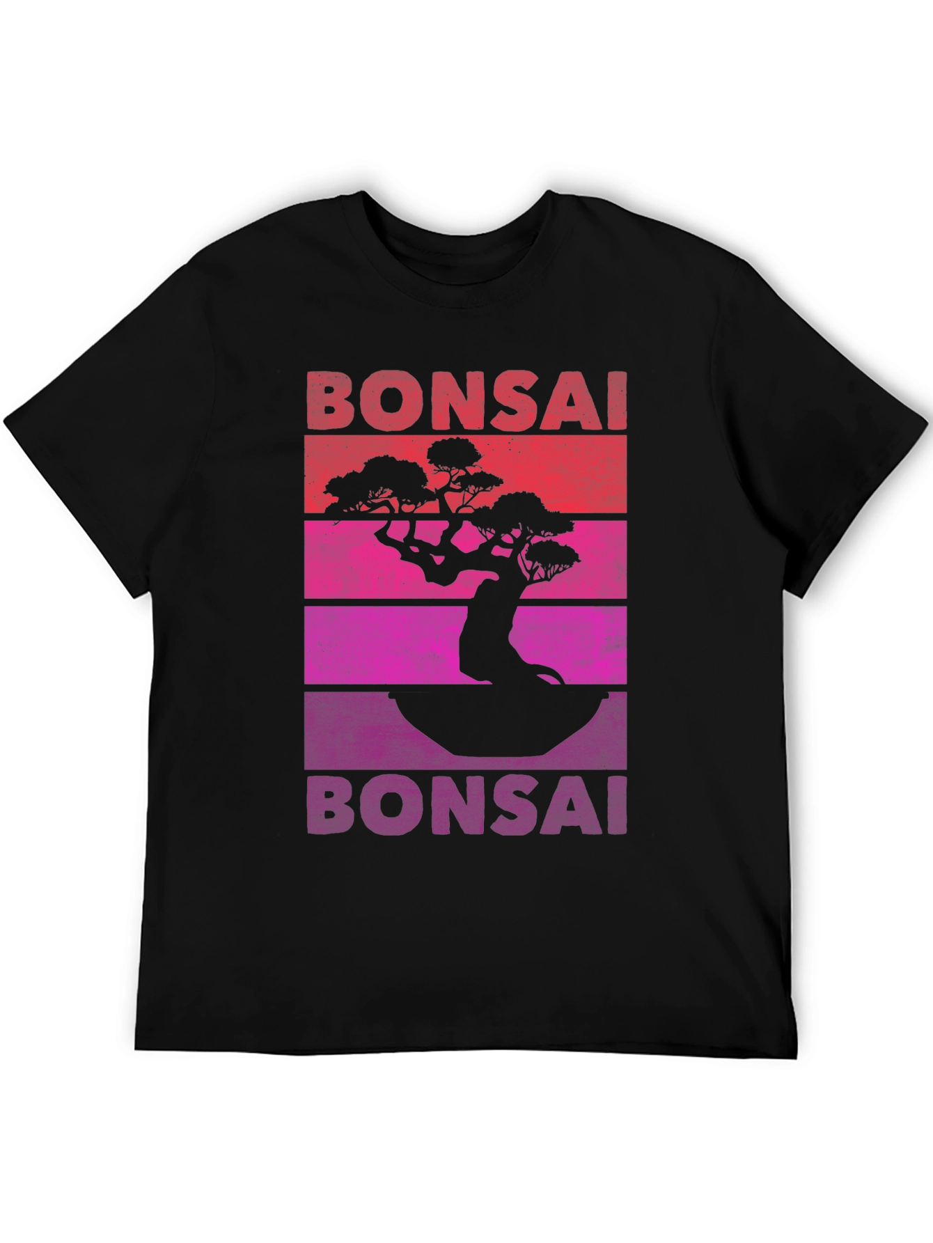 Bonsai Tree Retro T-Shirt - Unique Graphic Tee
