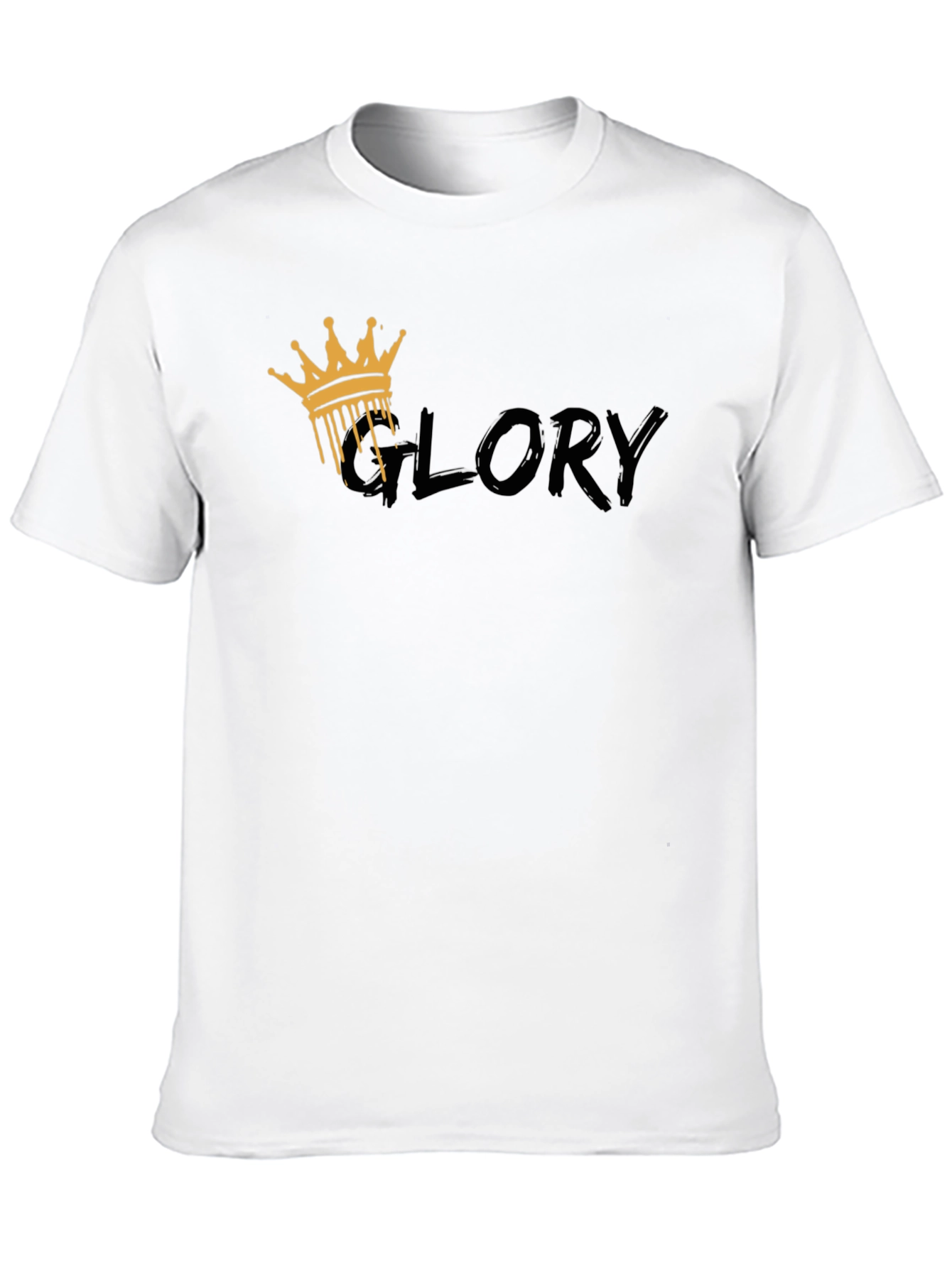 Mens Black Glory Crown Graphic Tee