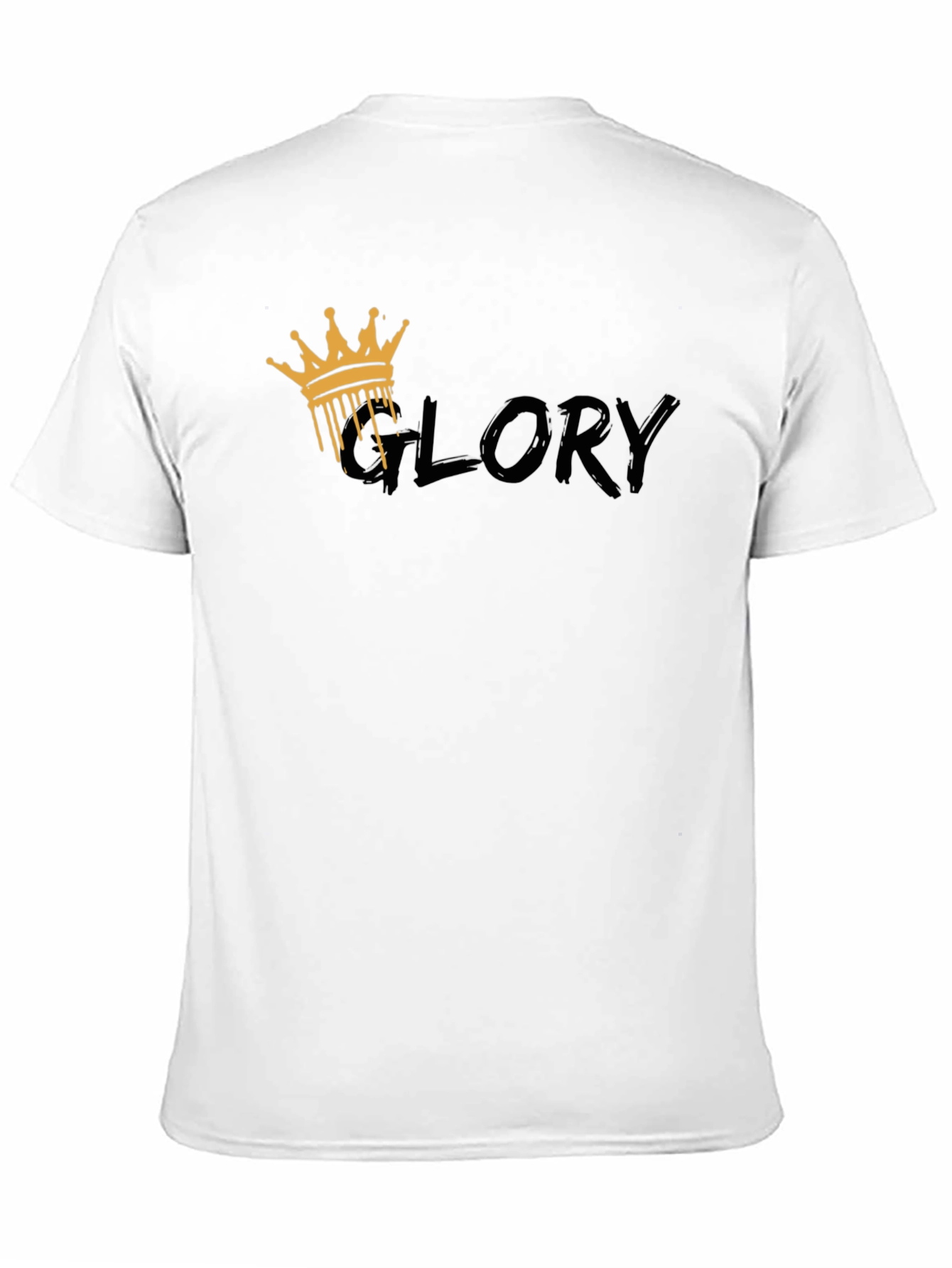 Mens Black Glory Crown Graphic Tee