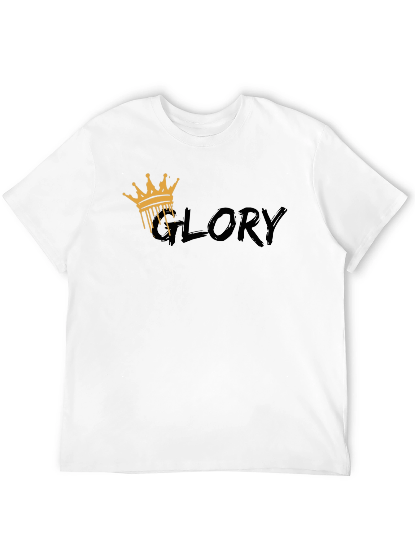 Mens Black Glory Crown Graphic Tee