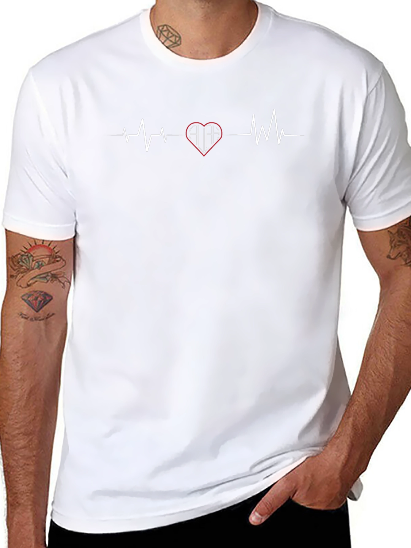 Heartbeat AAA T-Shirt - Cool Graphic Tee