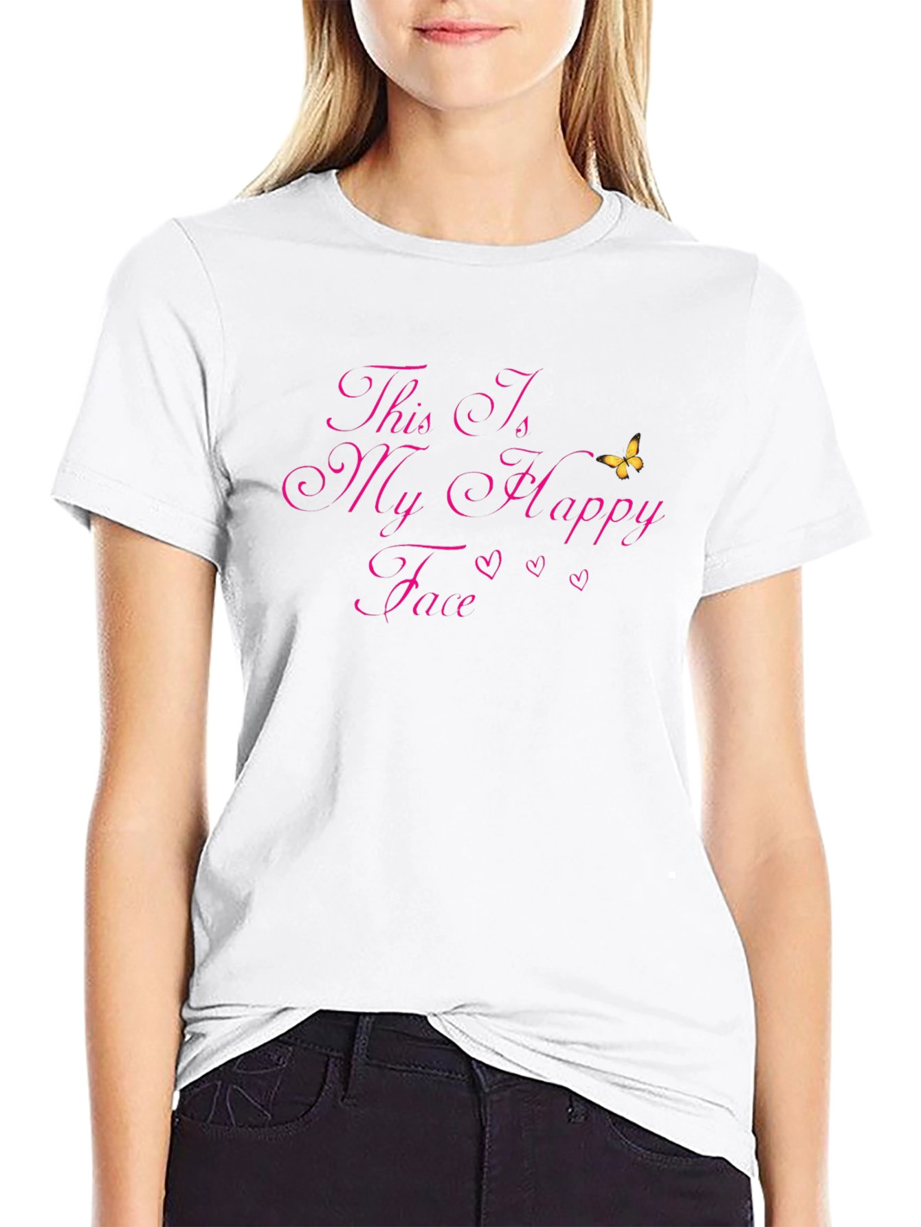 This Is My Happy Face Graphic T-Shirt