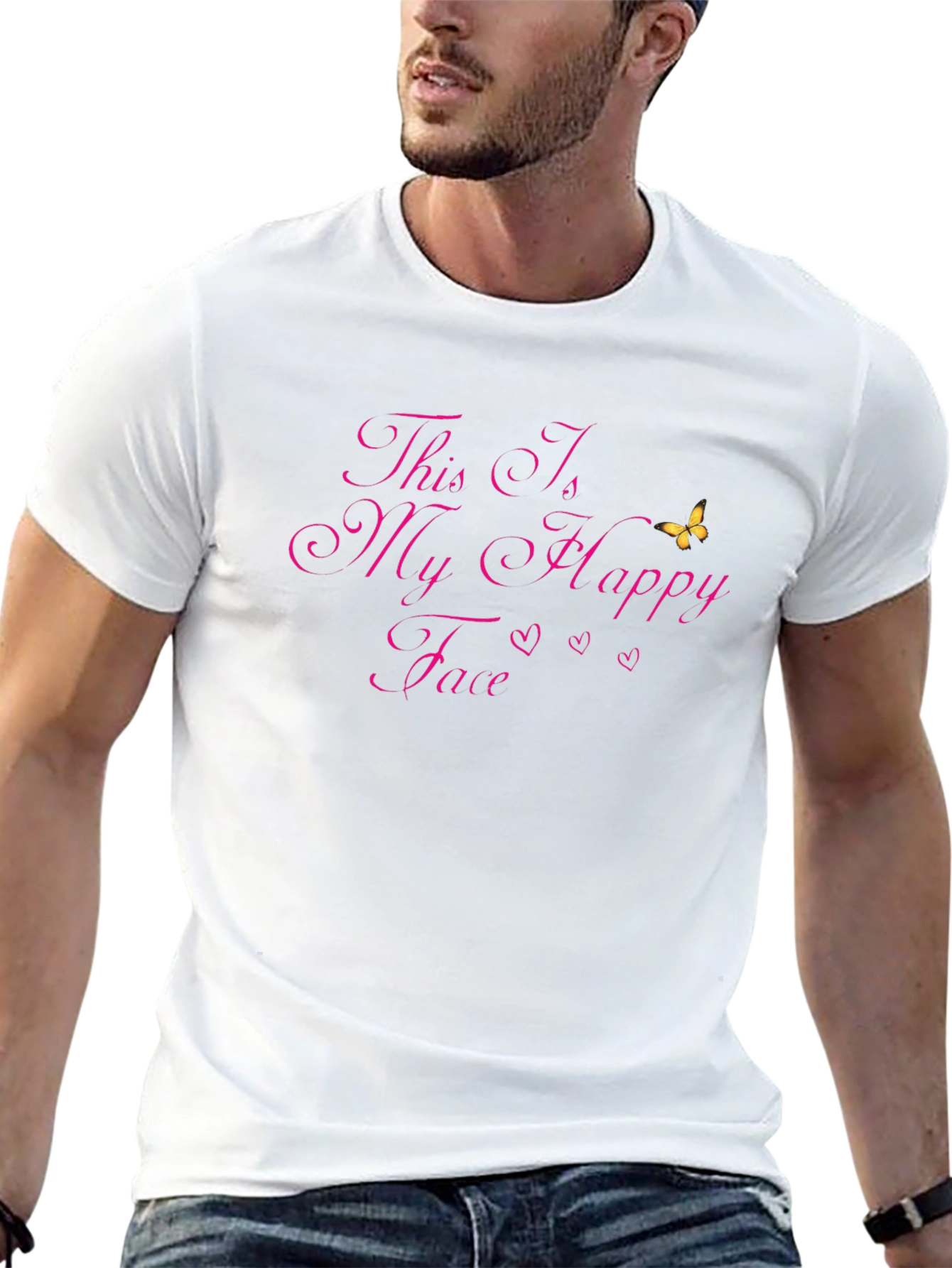 This Is My Happy Face Graphic T-Shirt