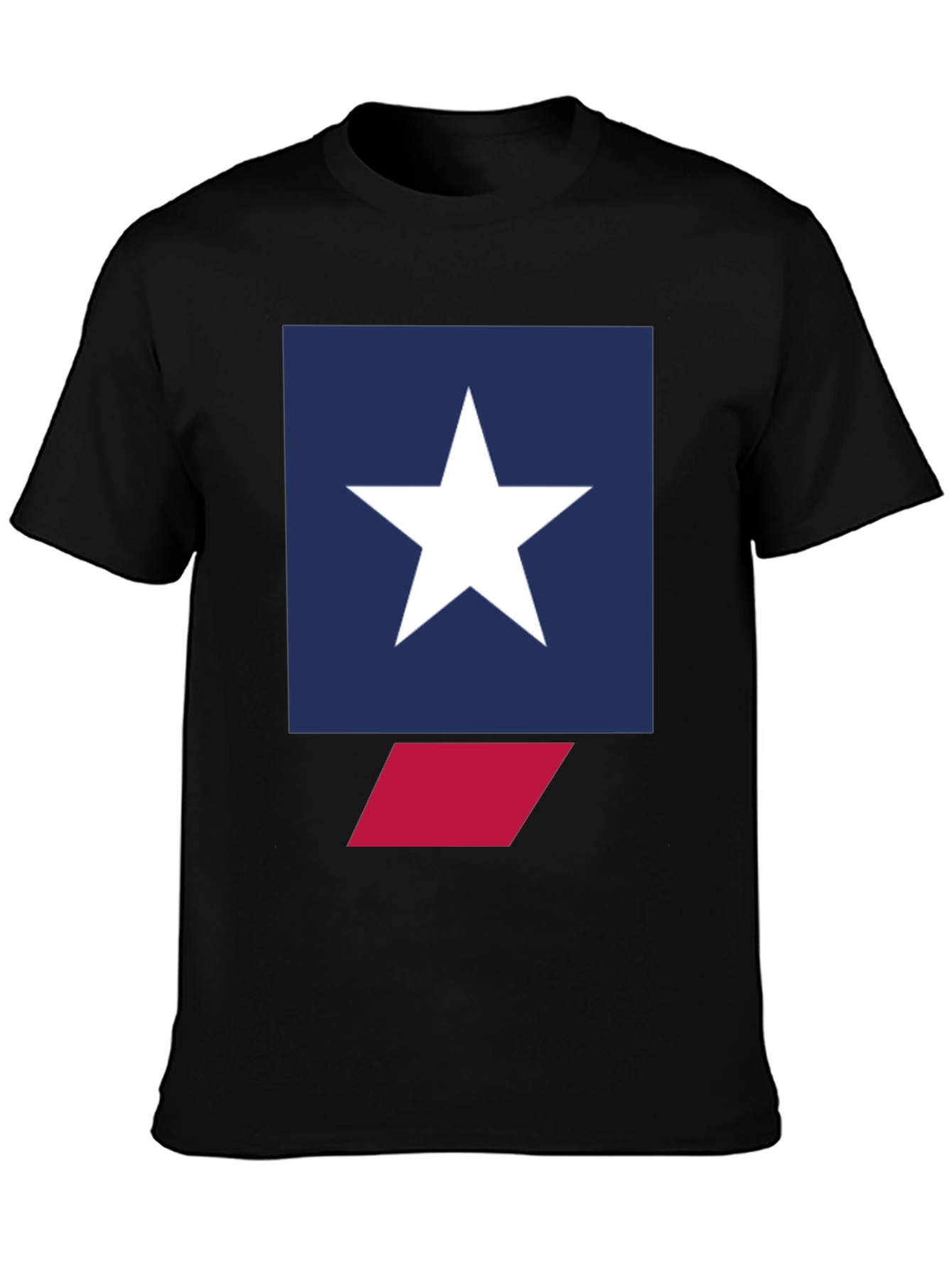 Star Graphic Tee - Mens Black Crew Neck T-Shirt