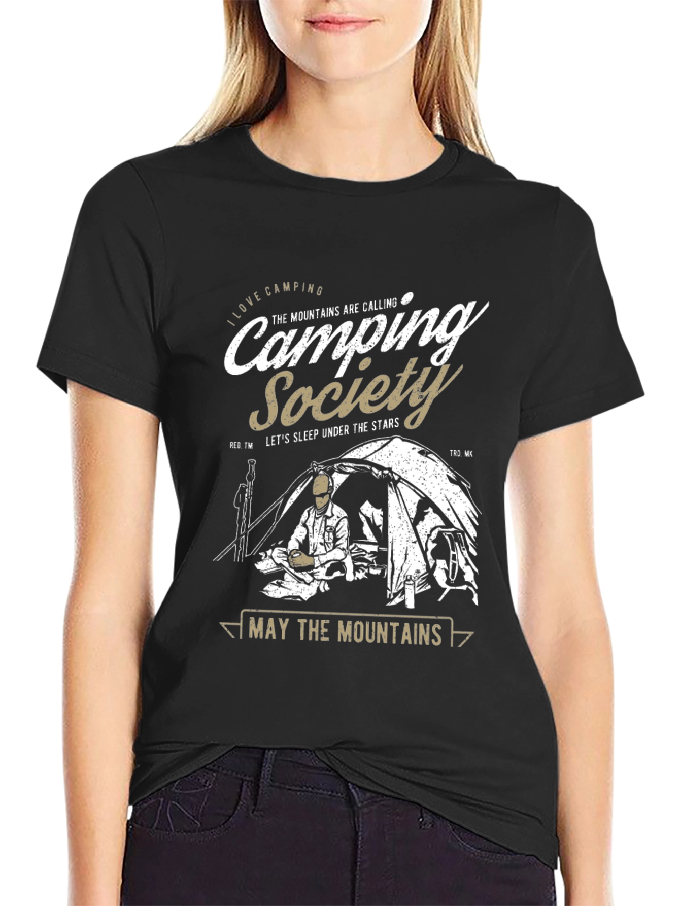 Camping Society Graphic T-Shirt: Outdoor Adventure Tee