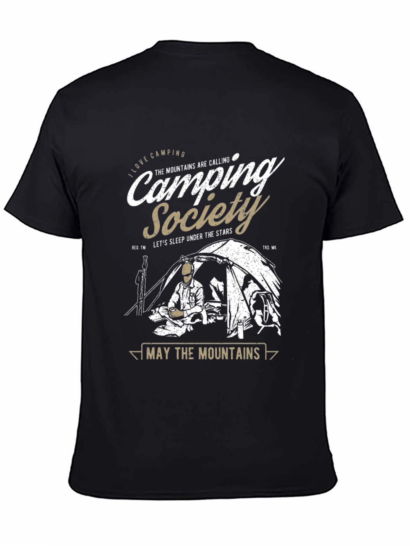 Camping Society Graphic T-Shirt: Outdoor Adventure Tee