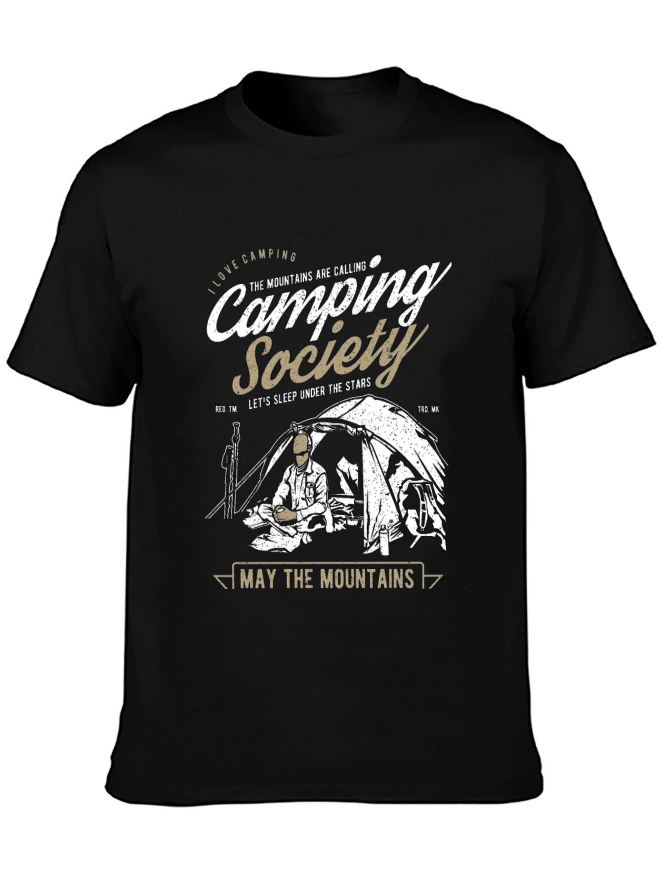 Camping Society Graphic T-Shirt: Outdoor Adventure Tee