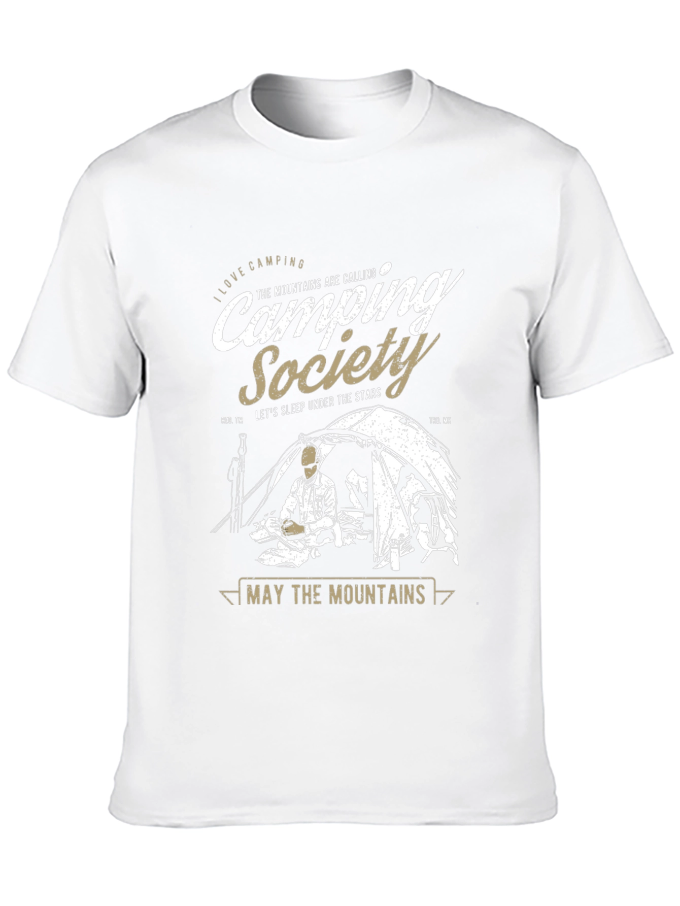Camping Society Graphic T-Shirt: Outdoor Adventure Tee