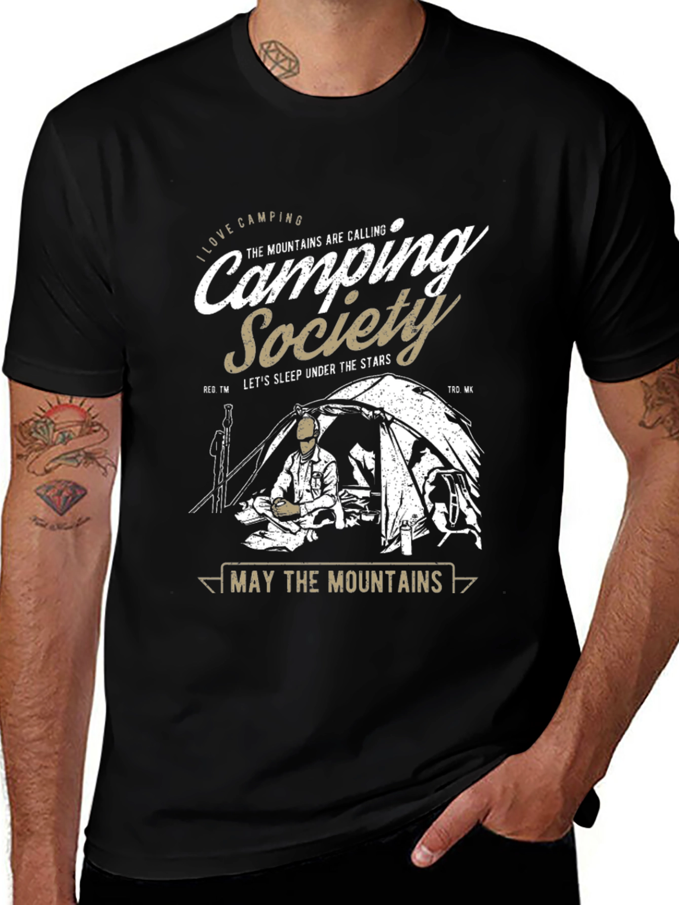 Camping Society Graphic T-Shirt: Outdoor Adventure Tee