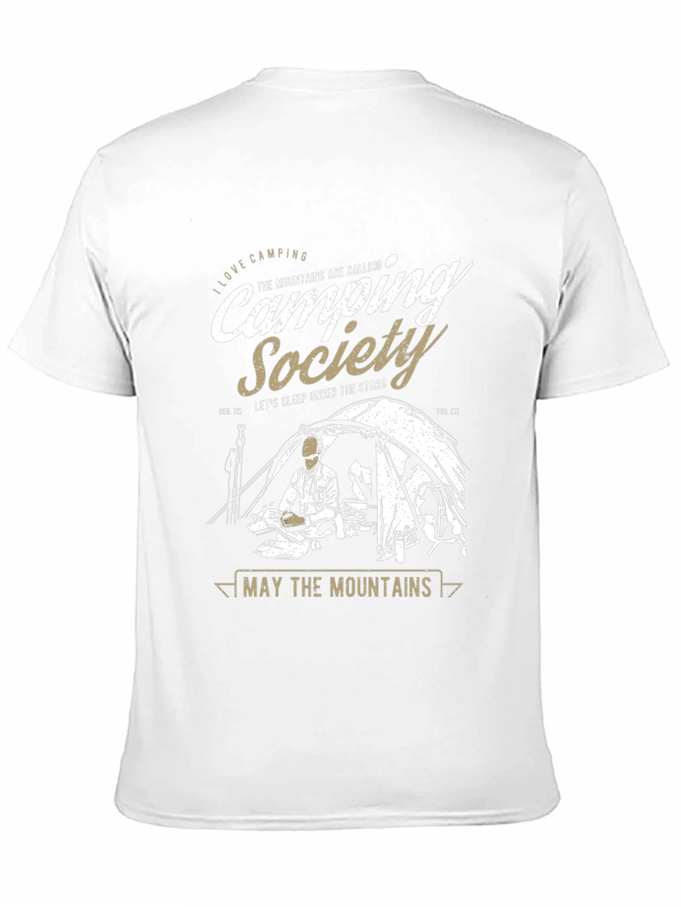 Camping Society Graphic T-Shirt: Outdoor Adventure Tee