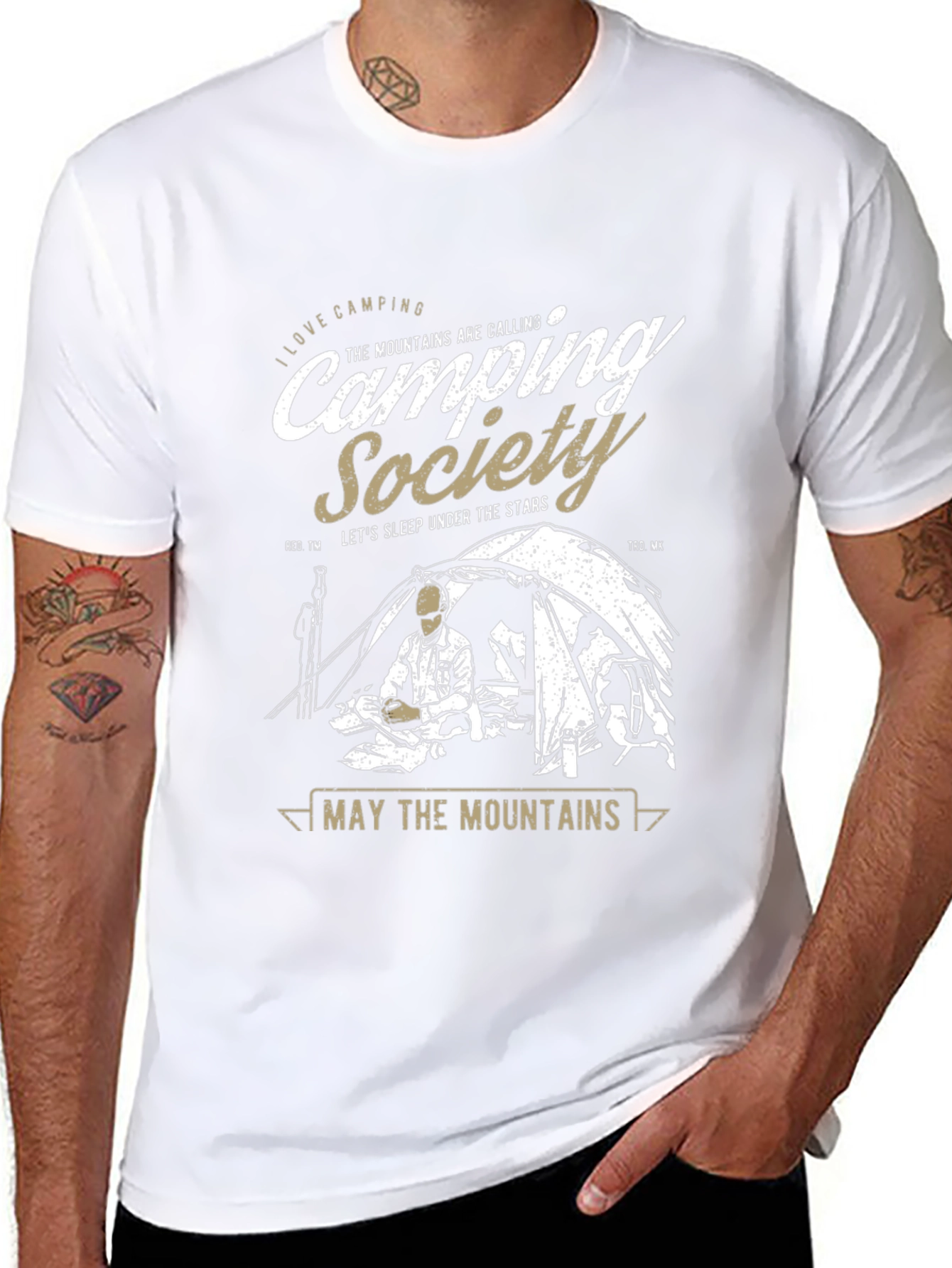 Camping Society Graphic T-Shirt: Outdoor Adventure Tee