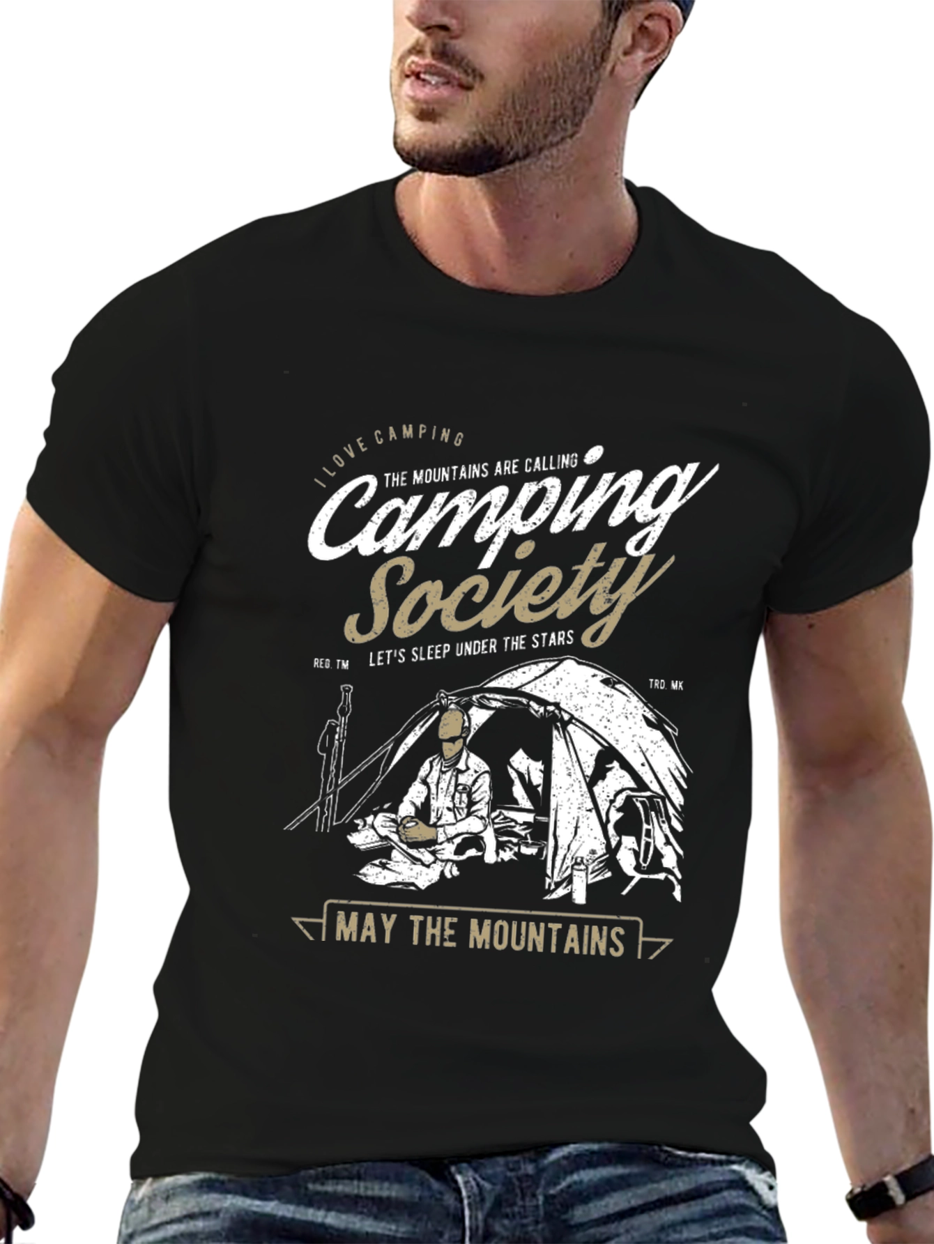 Camping Society Graphic T-Shirt: Outdoor Adventure Tee