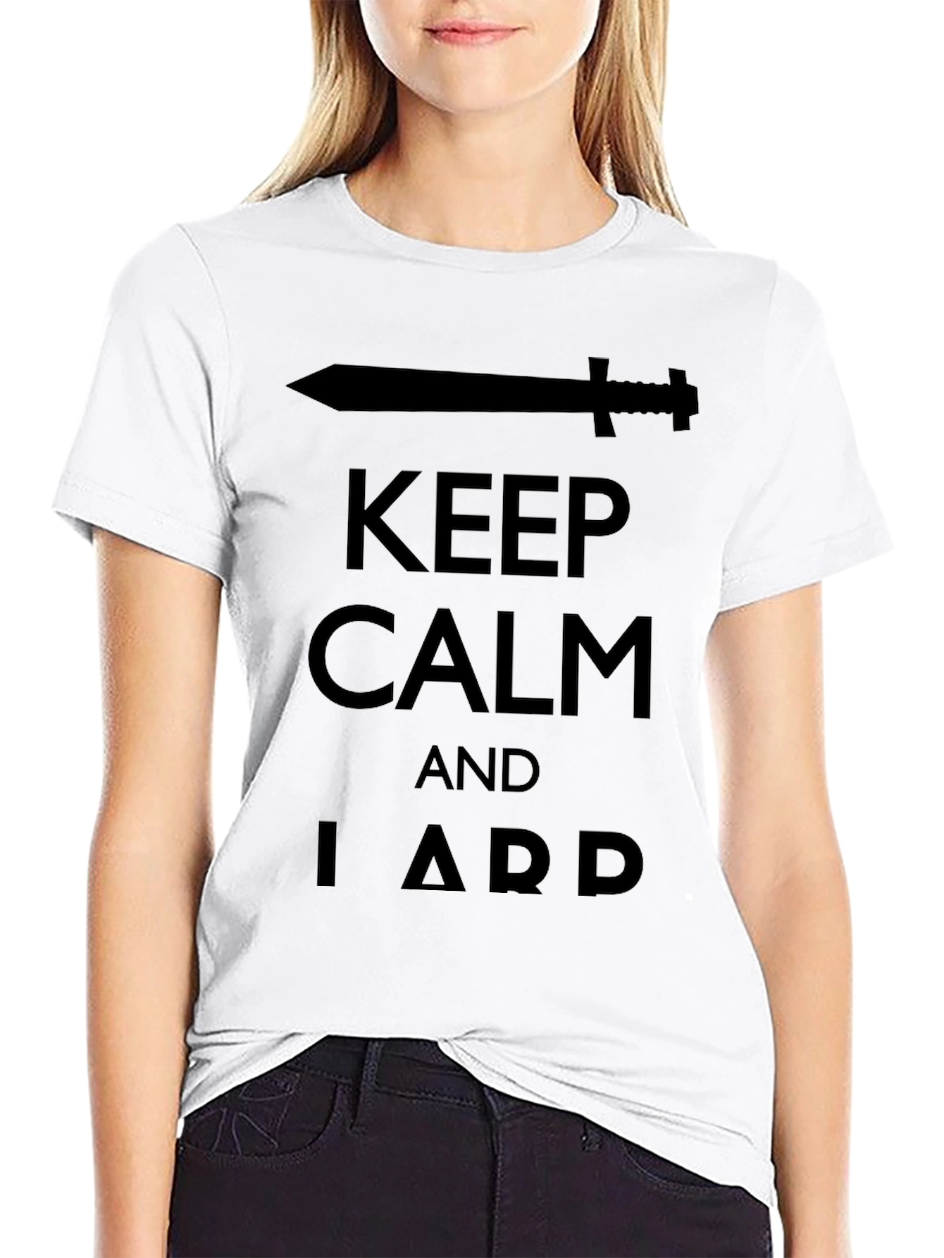 Keep Calm and LARP Black T-Shirt