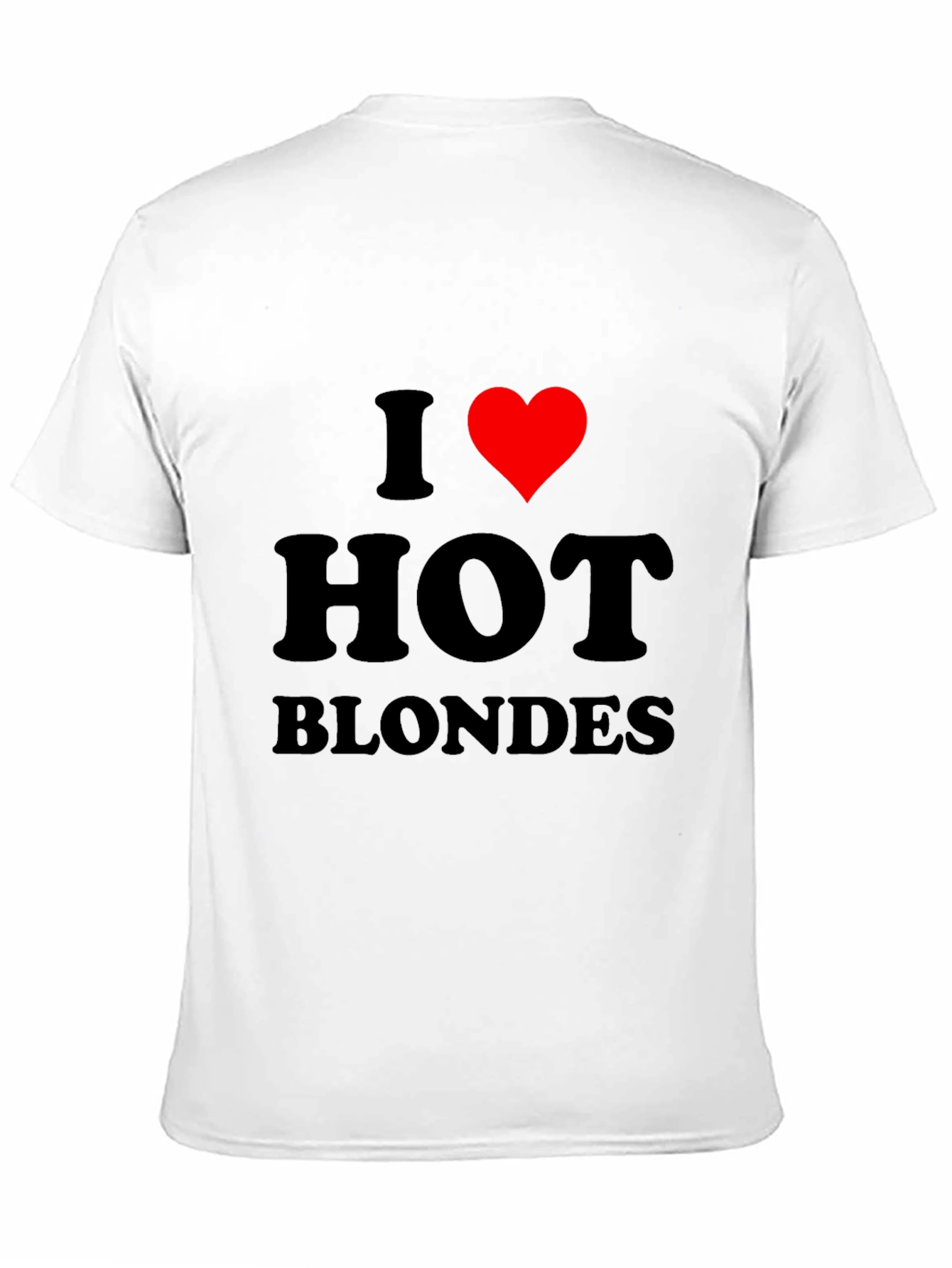 I Heart Hot Blondes Black T-Shirt
